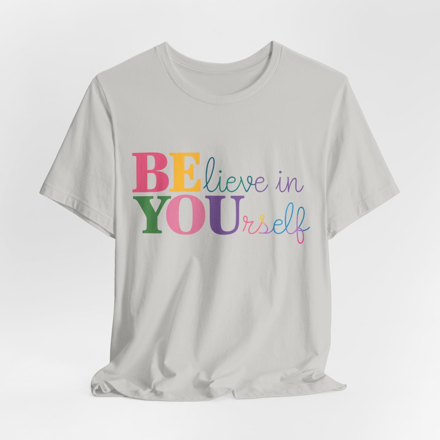 Believe in Yourself Colorblock Tee