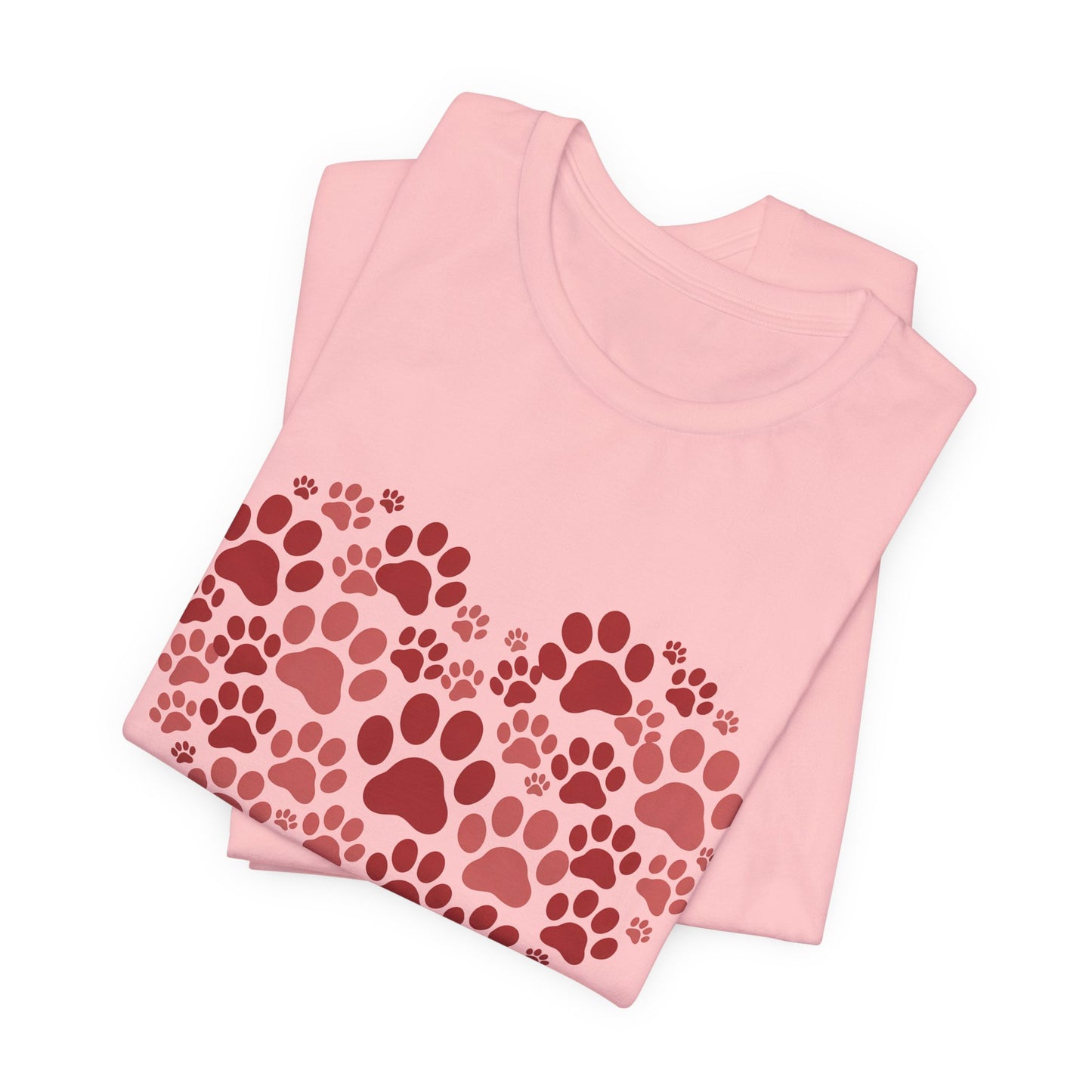 Heart Paw Print T-Shirt — Dog Lover Valentine Tee