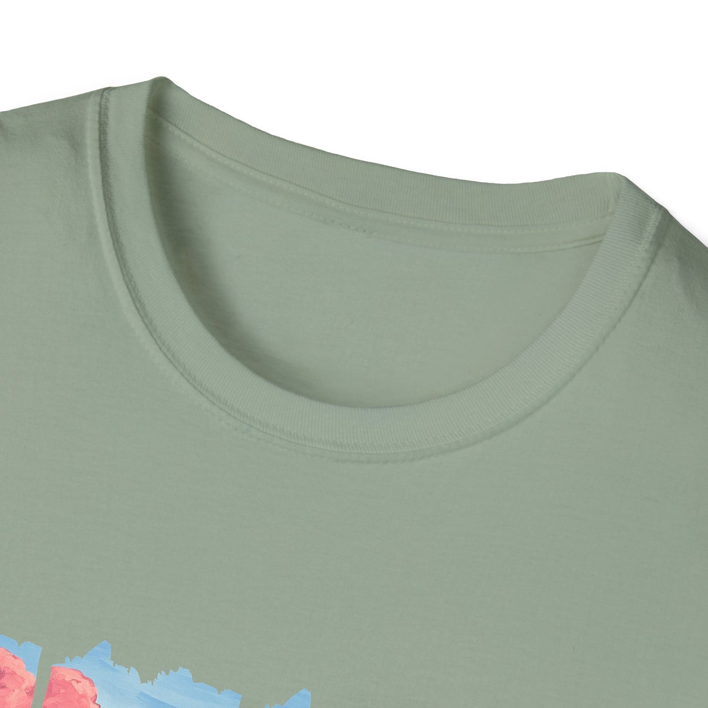 Scenic Mountain Sunset T-Shirt — Wildflower Valley Landscape Tee
