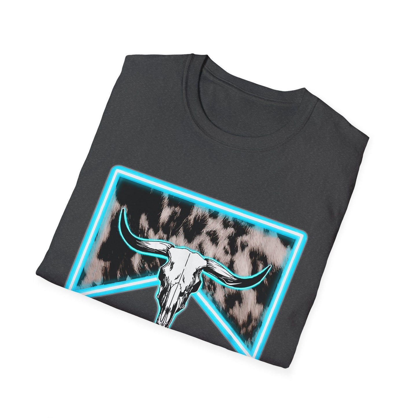 Wranglin Mama Tee — Western Cow Skull Graphic T-Shirt for Moms