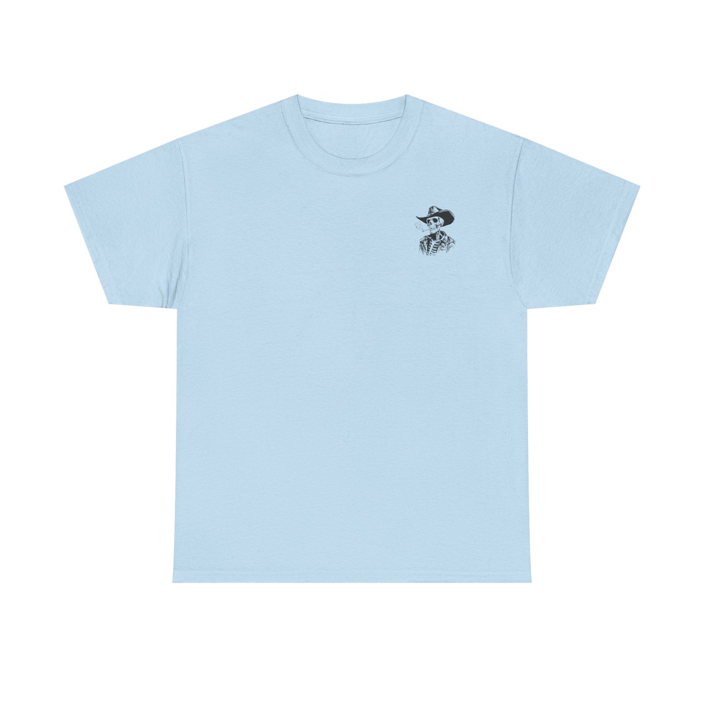Skeleton Cowboy T-Shirt — Western Skull Graphic Tee