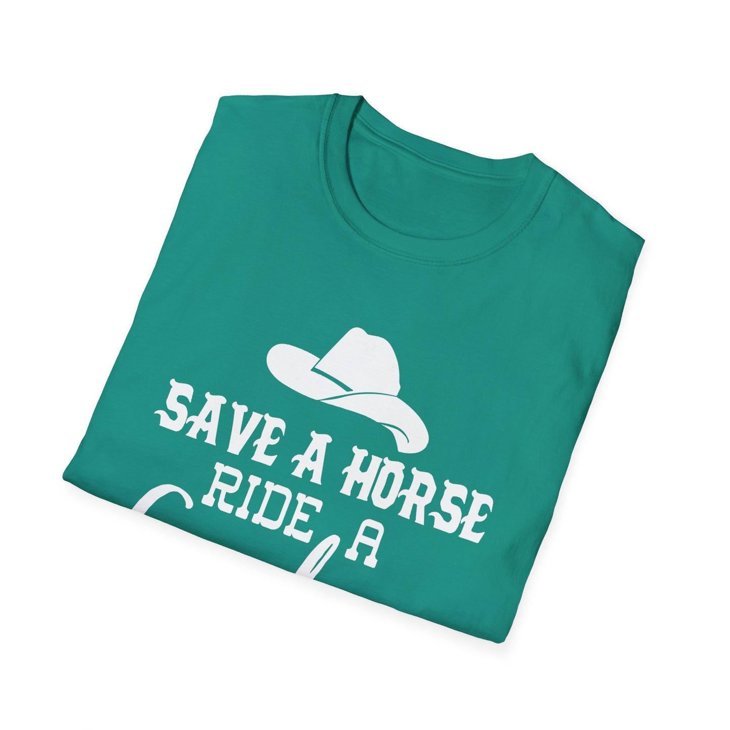 Save a Horse Ride a Cowboy T-Shirt – Western Cowboy Hat Graphic Tee
