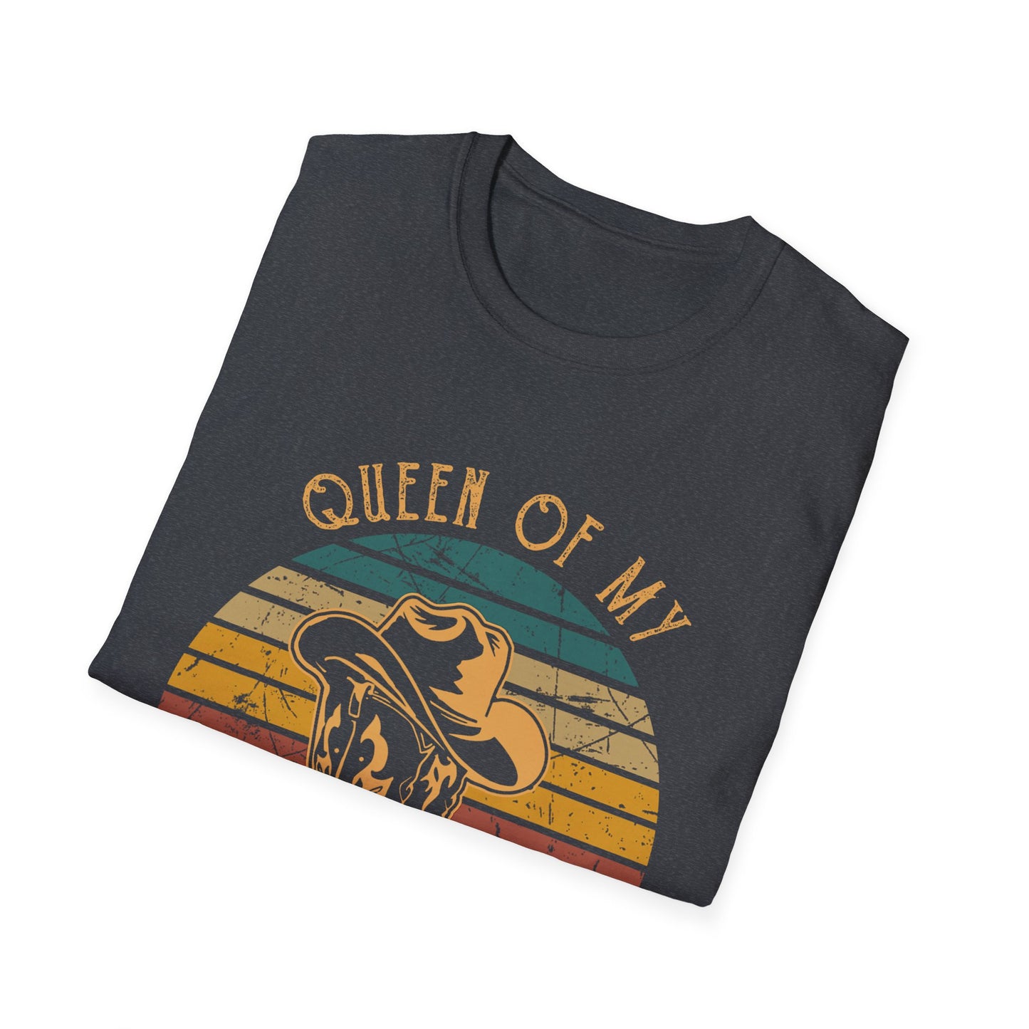 Queen of My Double Wide Trailer T-Shirt — Retro Cowgirl Graphic Tee
