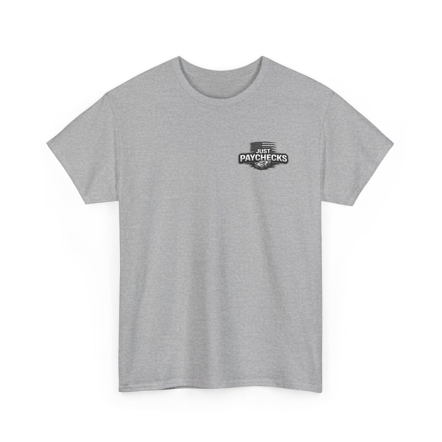 Truck Driver T-Shirt — "No Handouts Just Paychecks" Patriotic Semi-Truck Tee