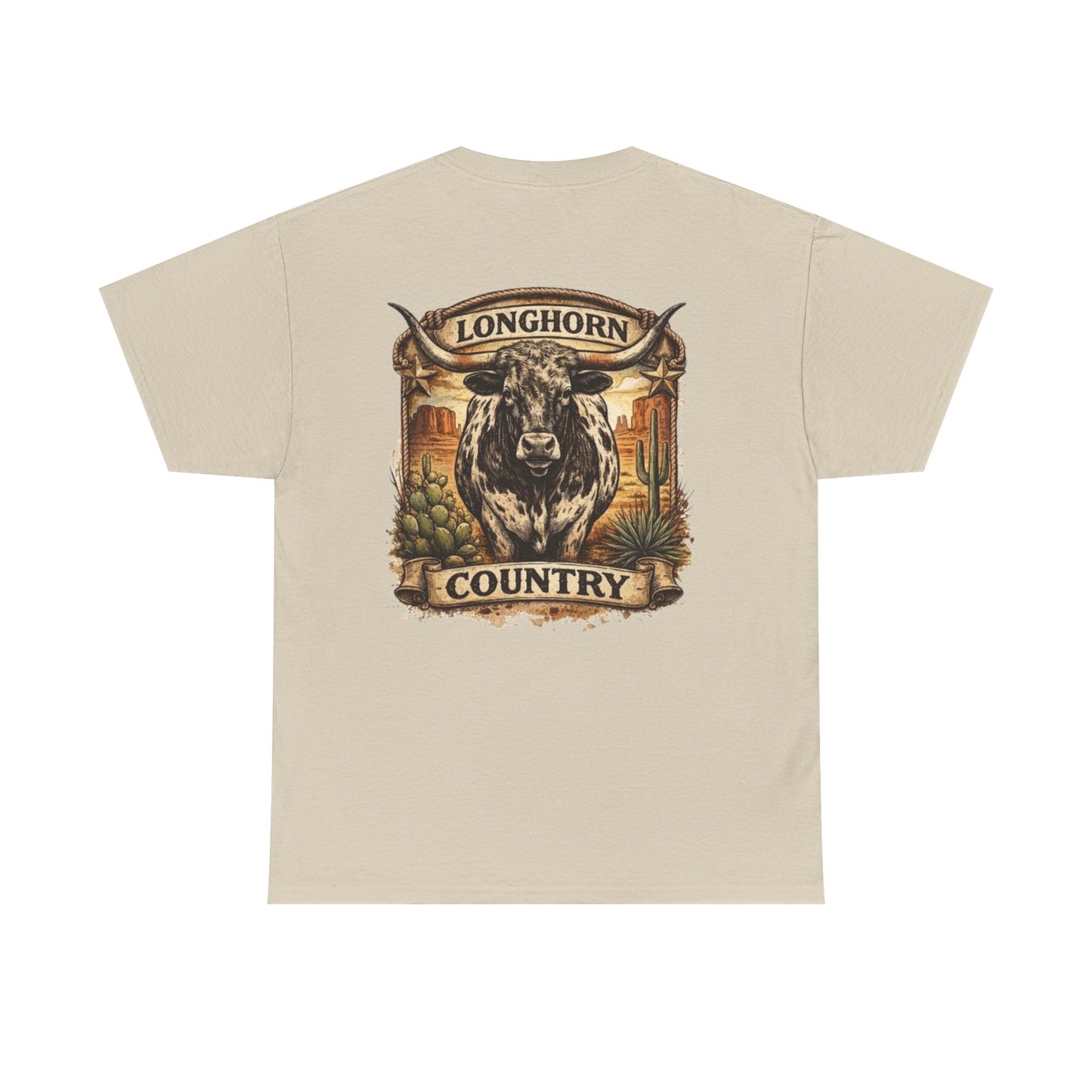 Longhorn Country Tee — Western Bull Graphic T-Shirt