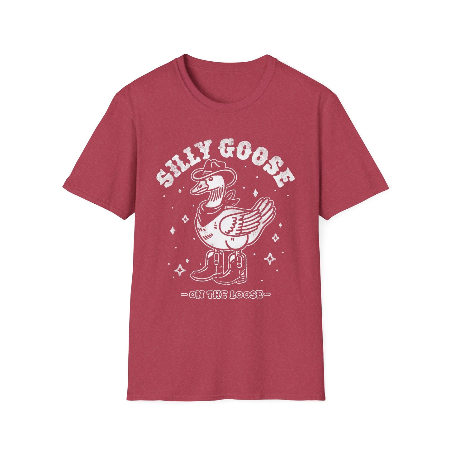 Silly Goose T-Shirt — Retro Cartoon Goose 'On the Loose' Graphic Tee