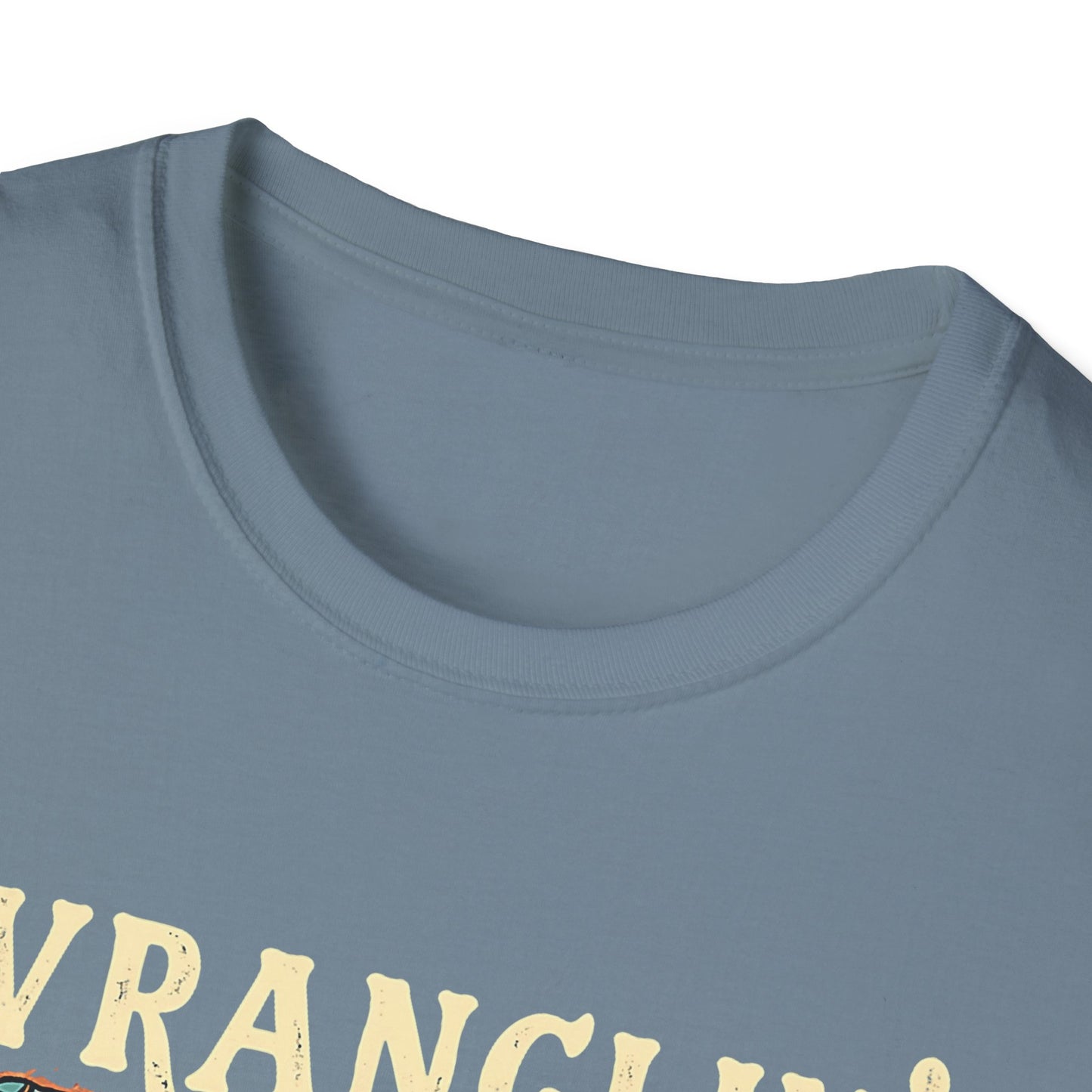 Wranglin' Real Cowboy T-Shirt — Retro Western Rodeo Graphic Tee