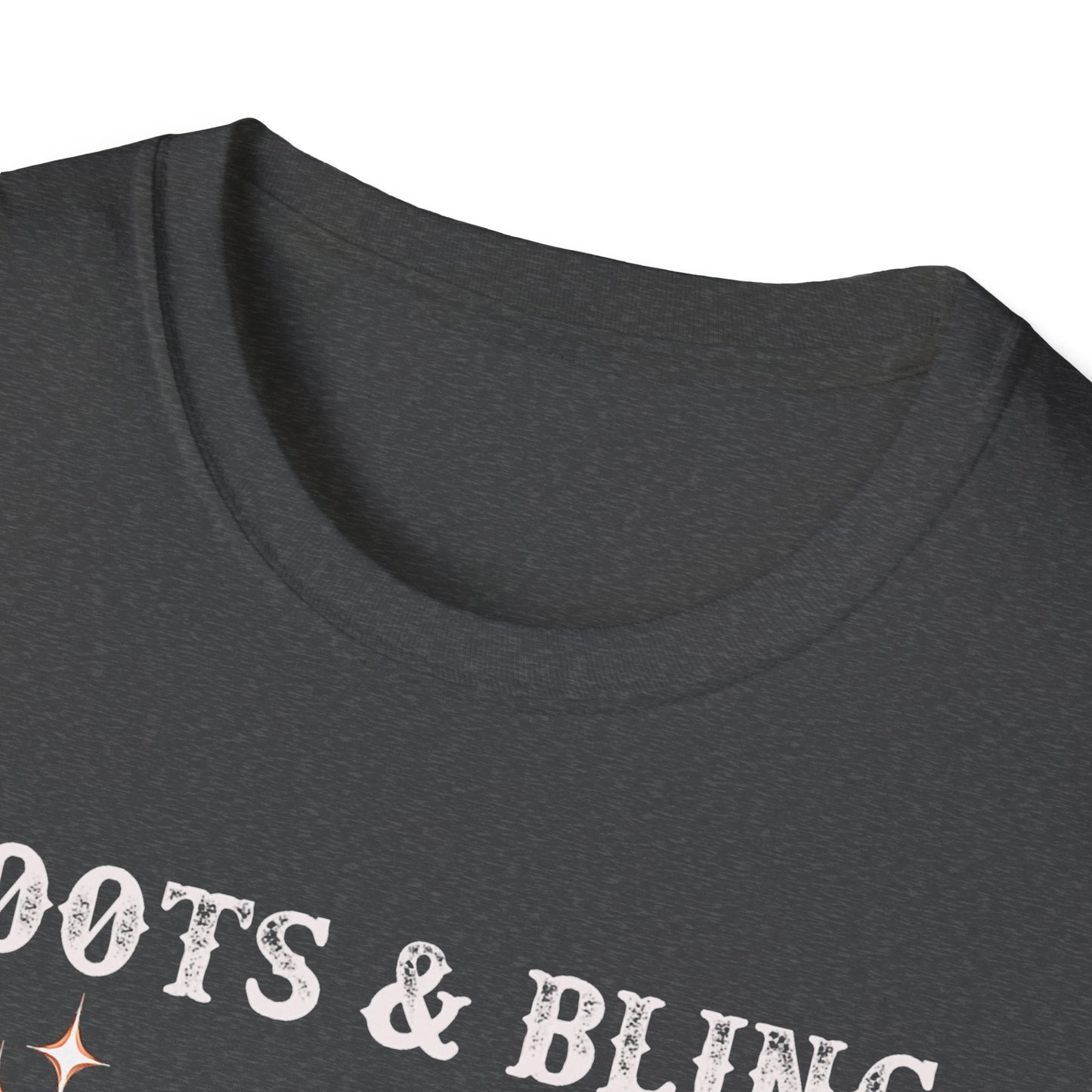 Cowgirl T-Shirt — "Boots & Bling" Floral Western Tee