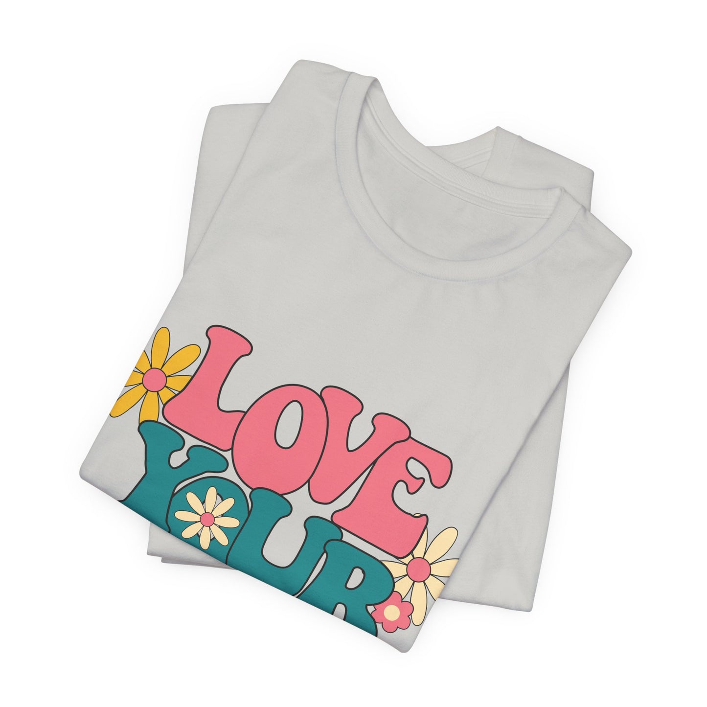 Love Your Self Retro Floral Tee