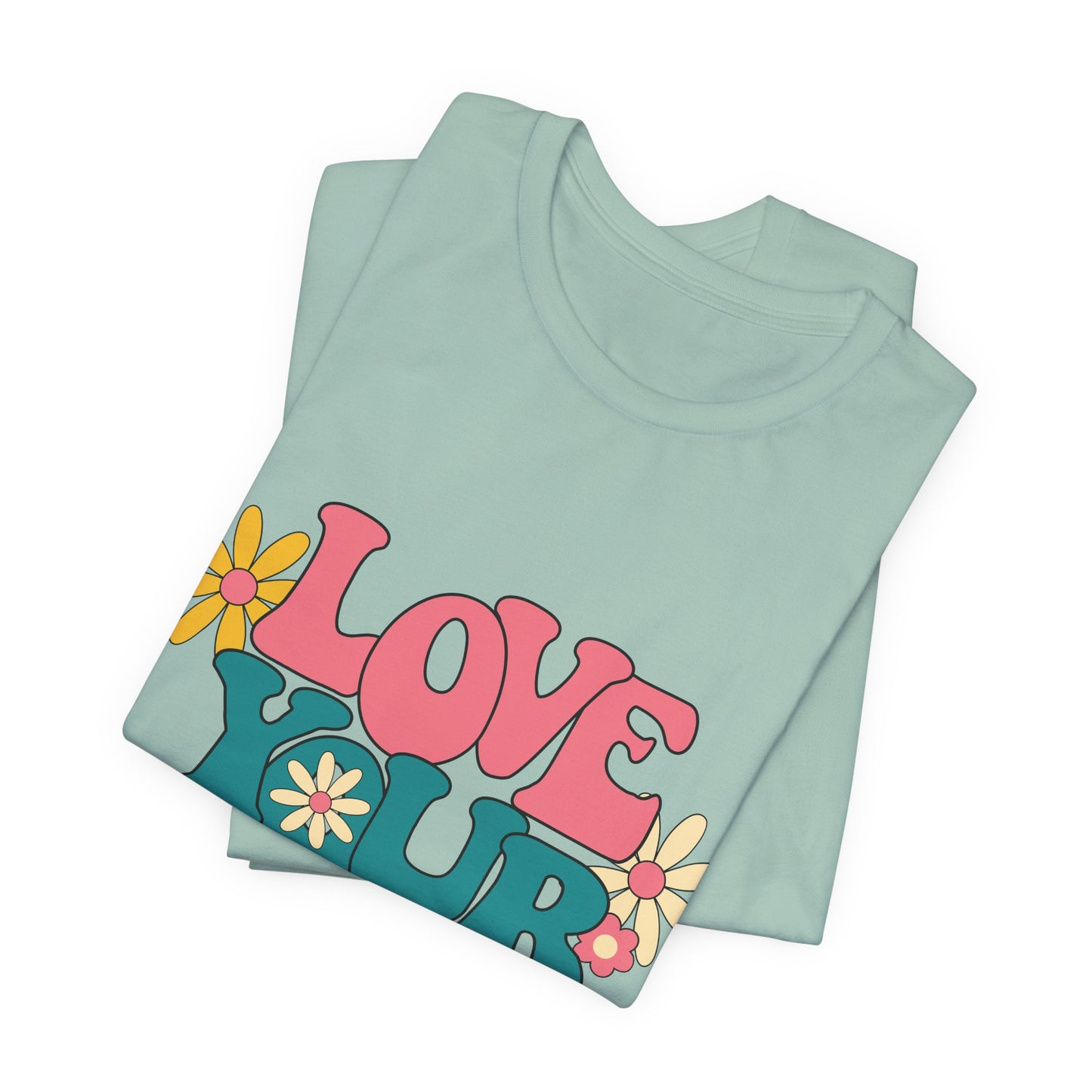 Love Your Self Retro Floral Tee