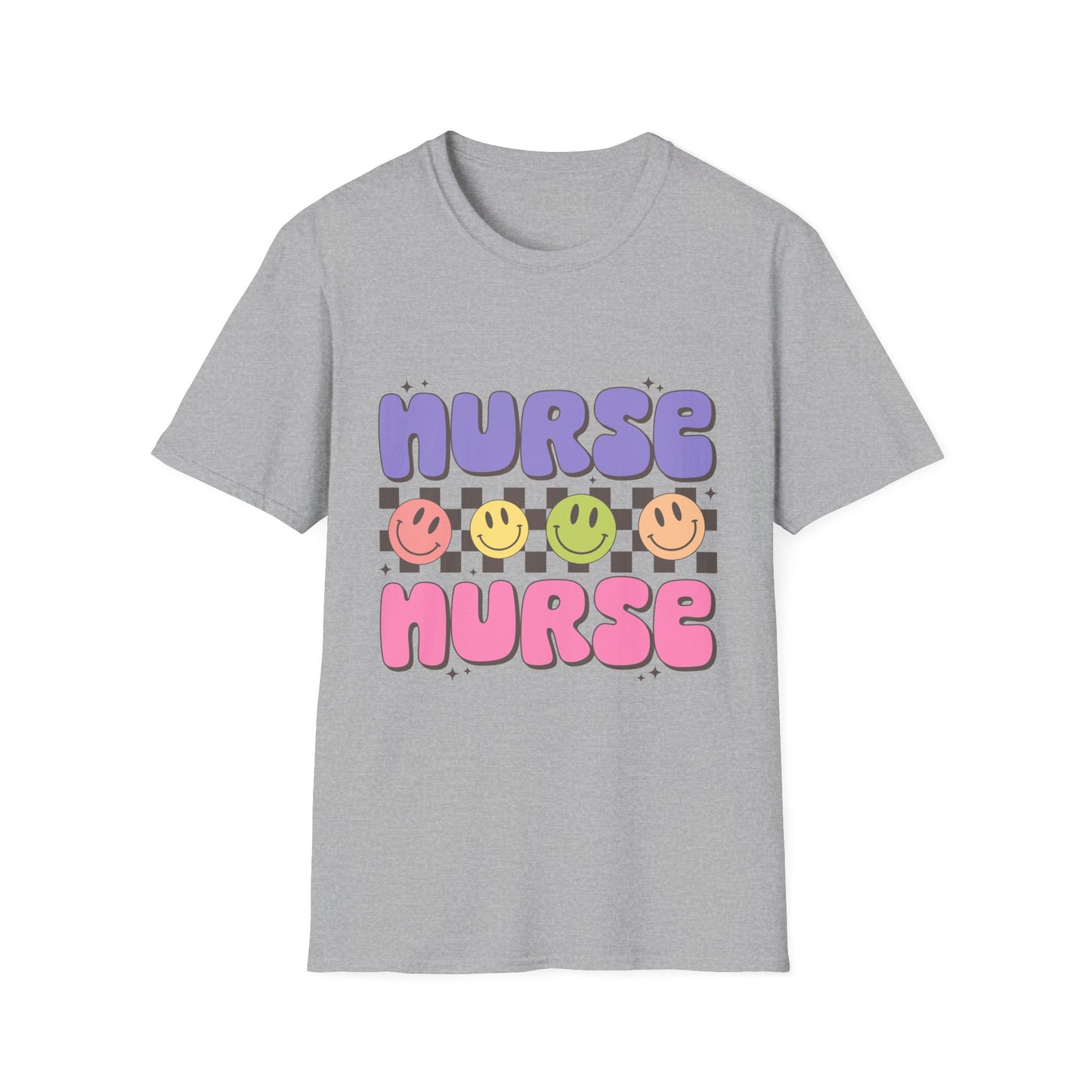 Nurse Nurse Cute Smiley Graphic T-Shirt