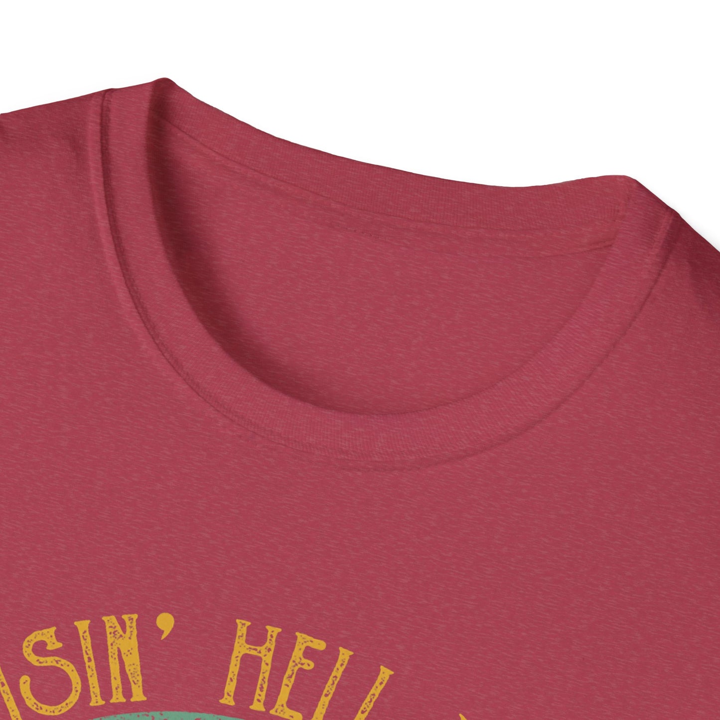 T-Shirt — Raisin' Hell With The Hippies And The Cowboys Vintage Skull Graphic
