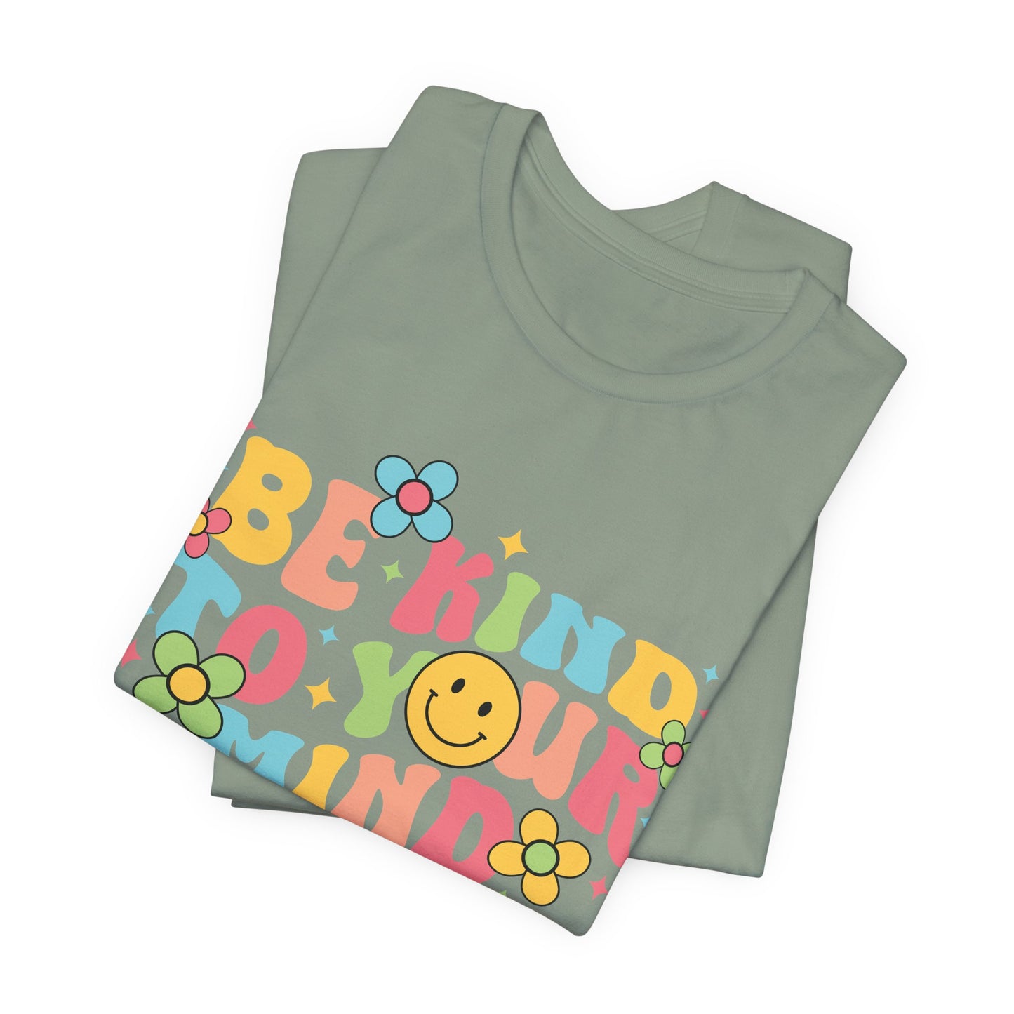 Be Kind to Your Mind T-Shirt — Retro Smile Mental Health Awareness Tee
