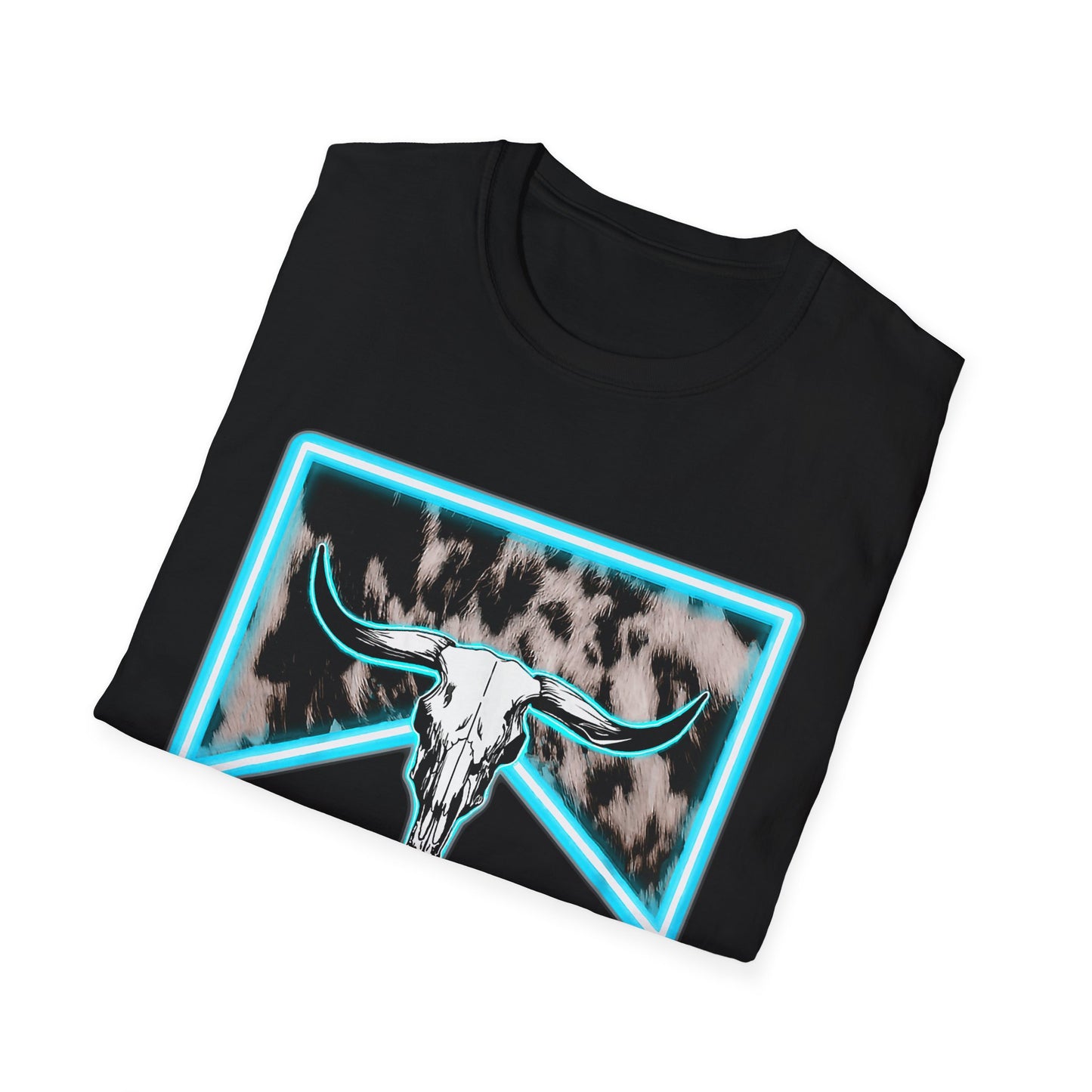 Wranglin Mama Tee — Western Cow Skull Graphic T-Shirt for Moms