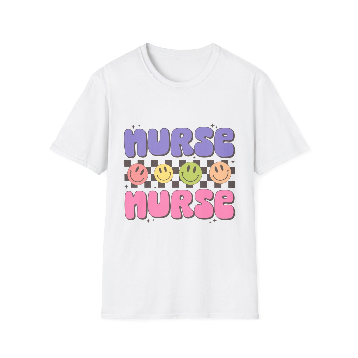 Nurse Nurse Cute Smiley Graphic T-Shirt