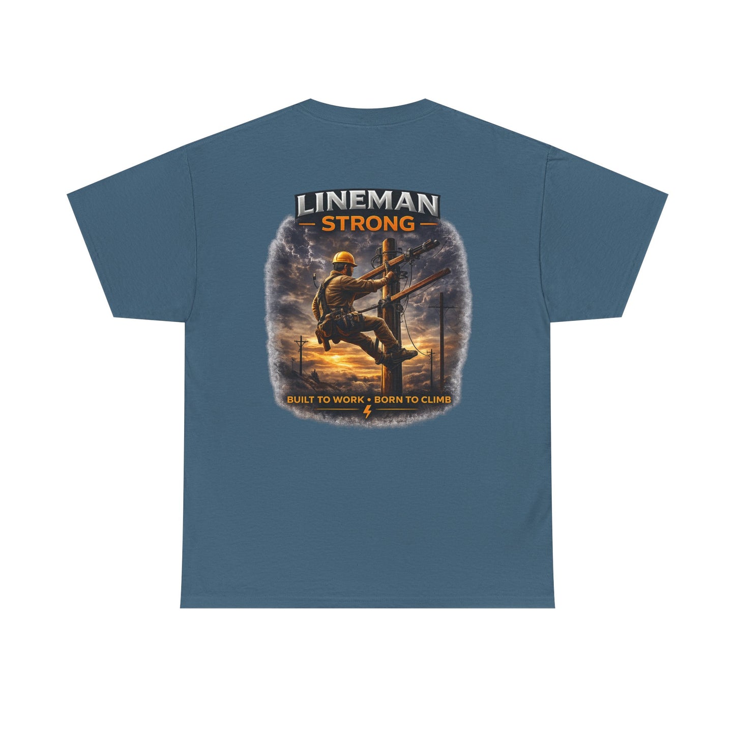 Lineman-Built to work-Born to climb Unisex Heavy Cotton Tee
