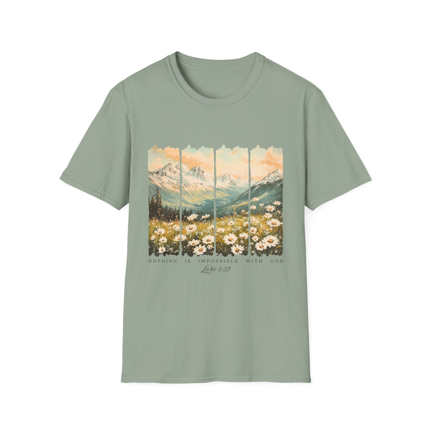 Mountain Meadow Vintage Graphic T-Shirt — Live Wild Scenic Nature Tee