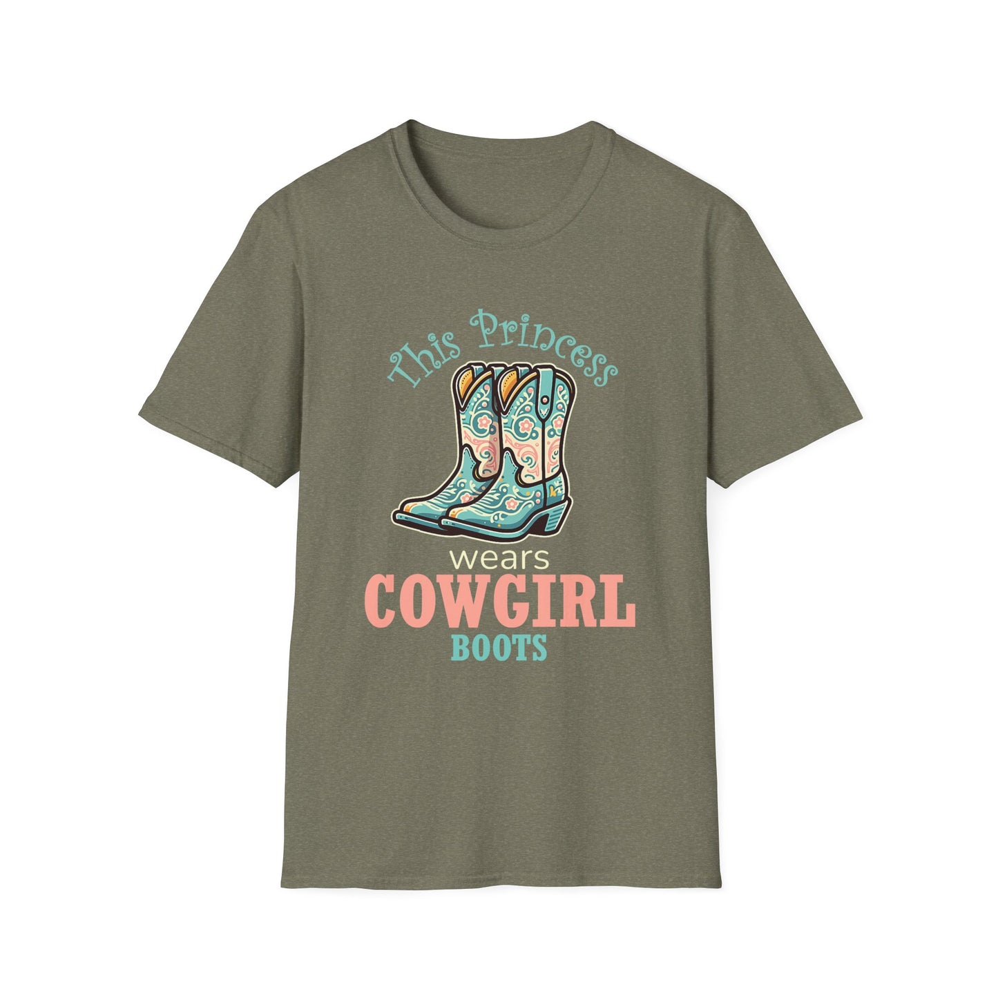 Cowgirl Boots T-Shirt — "This Princess" Western Graphic Tee