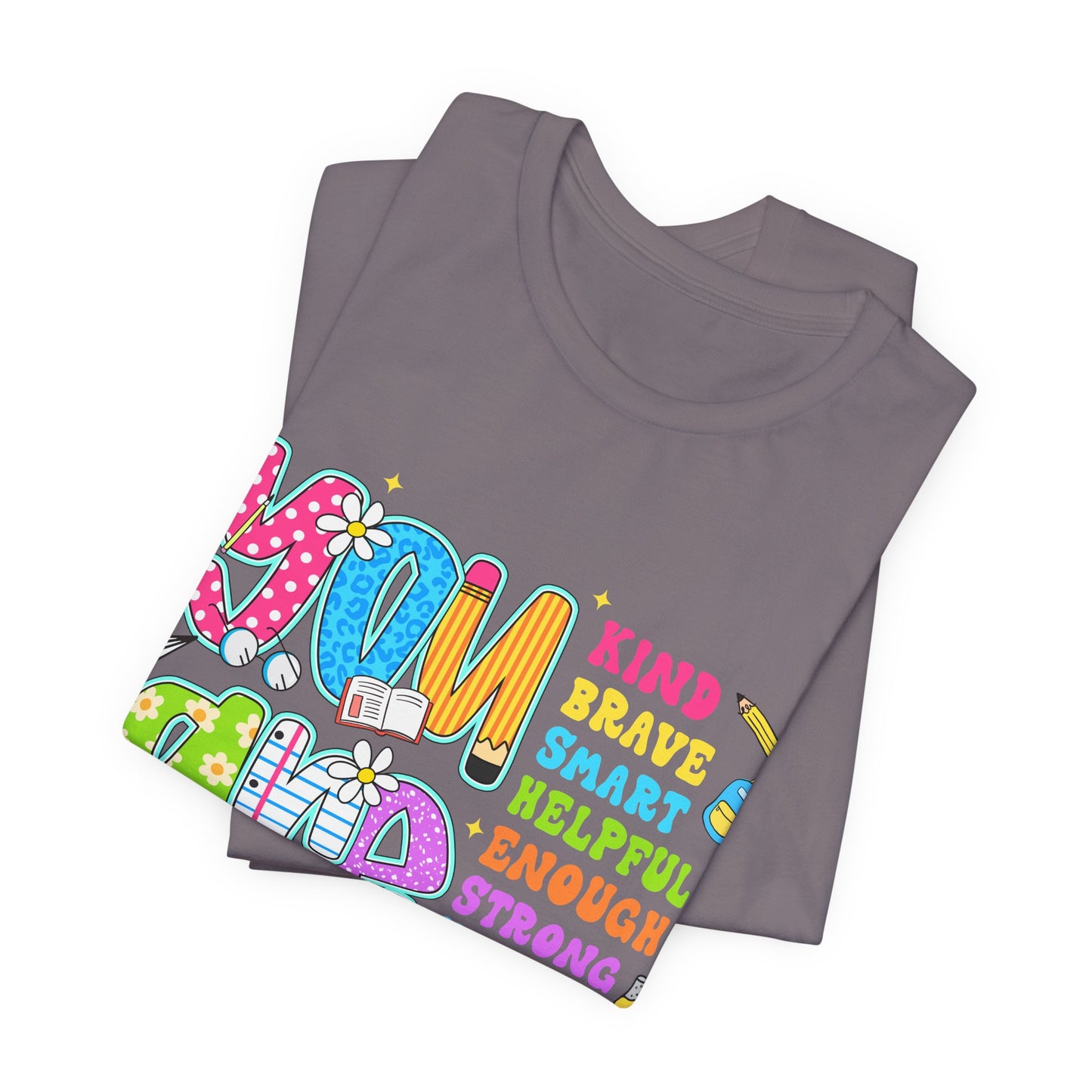 You Are Loved Kids T-Shirt — Colorful Positive Affirmation Tee (You Are Kind, Brave, Smart)