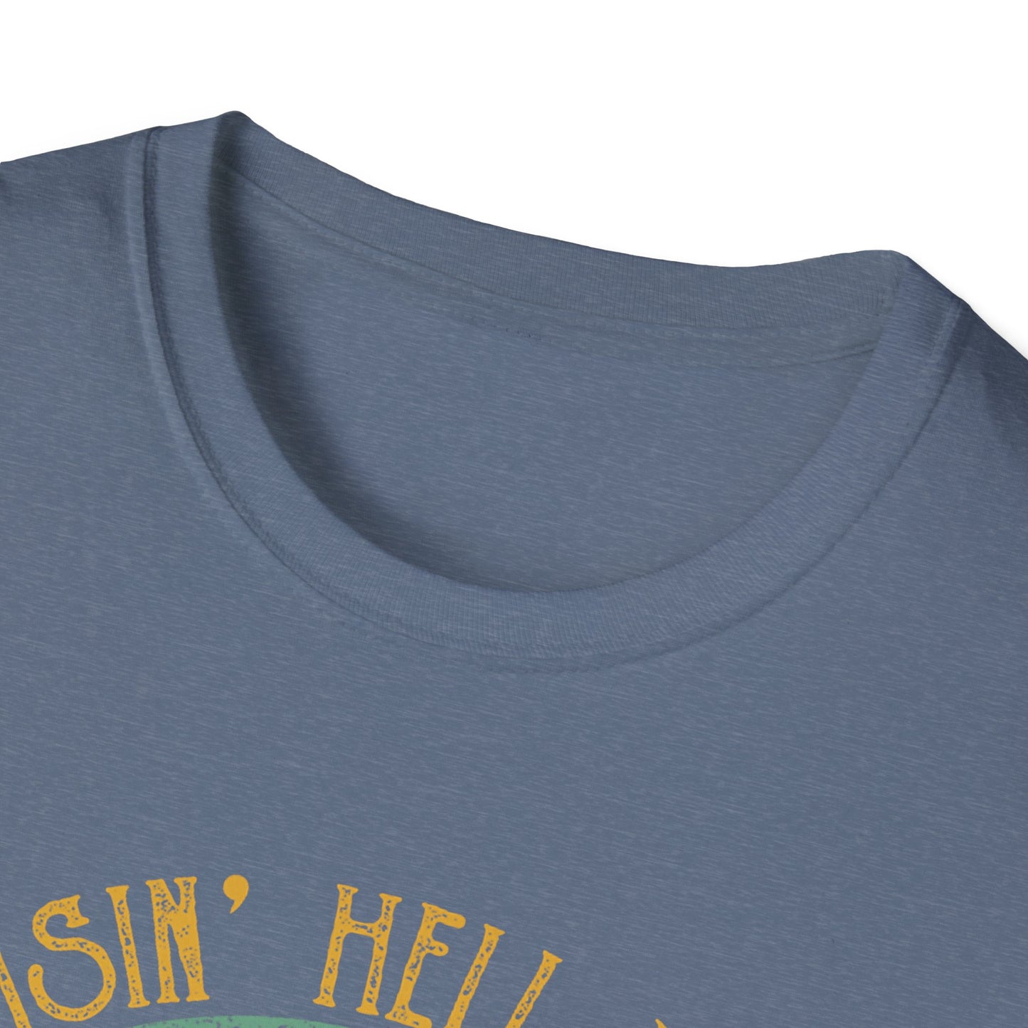 T-Shirt — Raisin' Hell With The Hippies And The Cowboys Vintage Skull Graphic