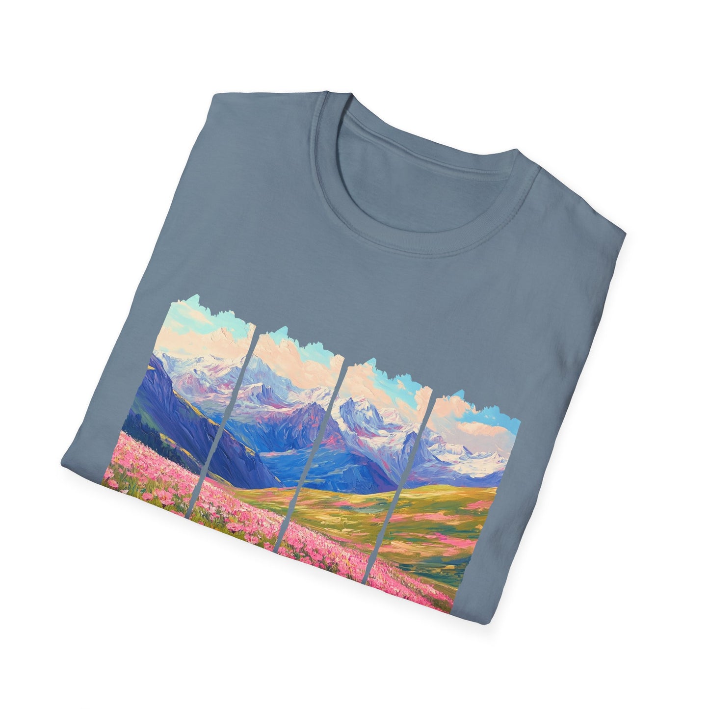 Mountain Wildflower Panel T-Shirt — Colorado 2024 Scenic Nature Tee