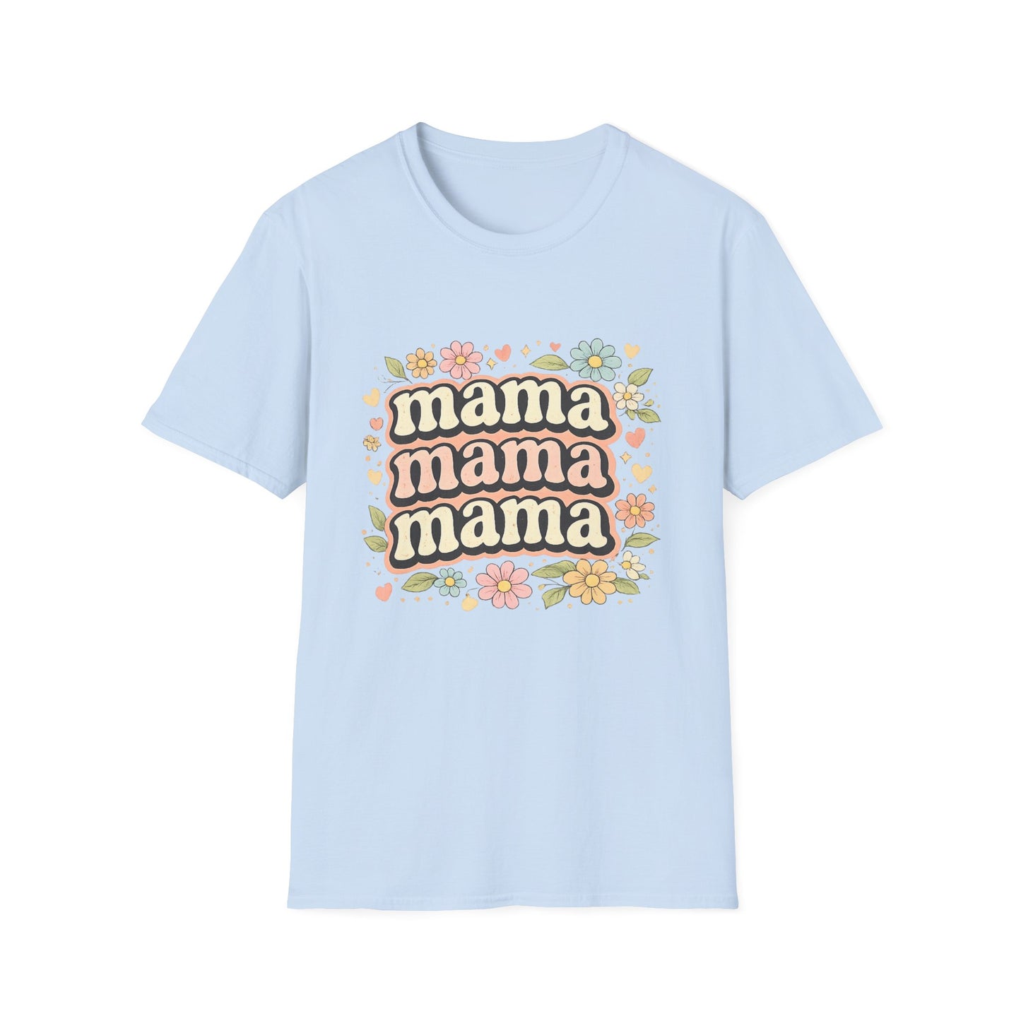 Mama Floral T-Shirt — Retro Mom Gift for Mother’s Day