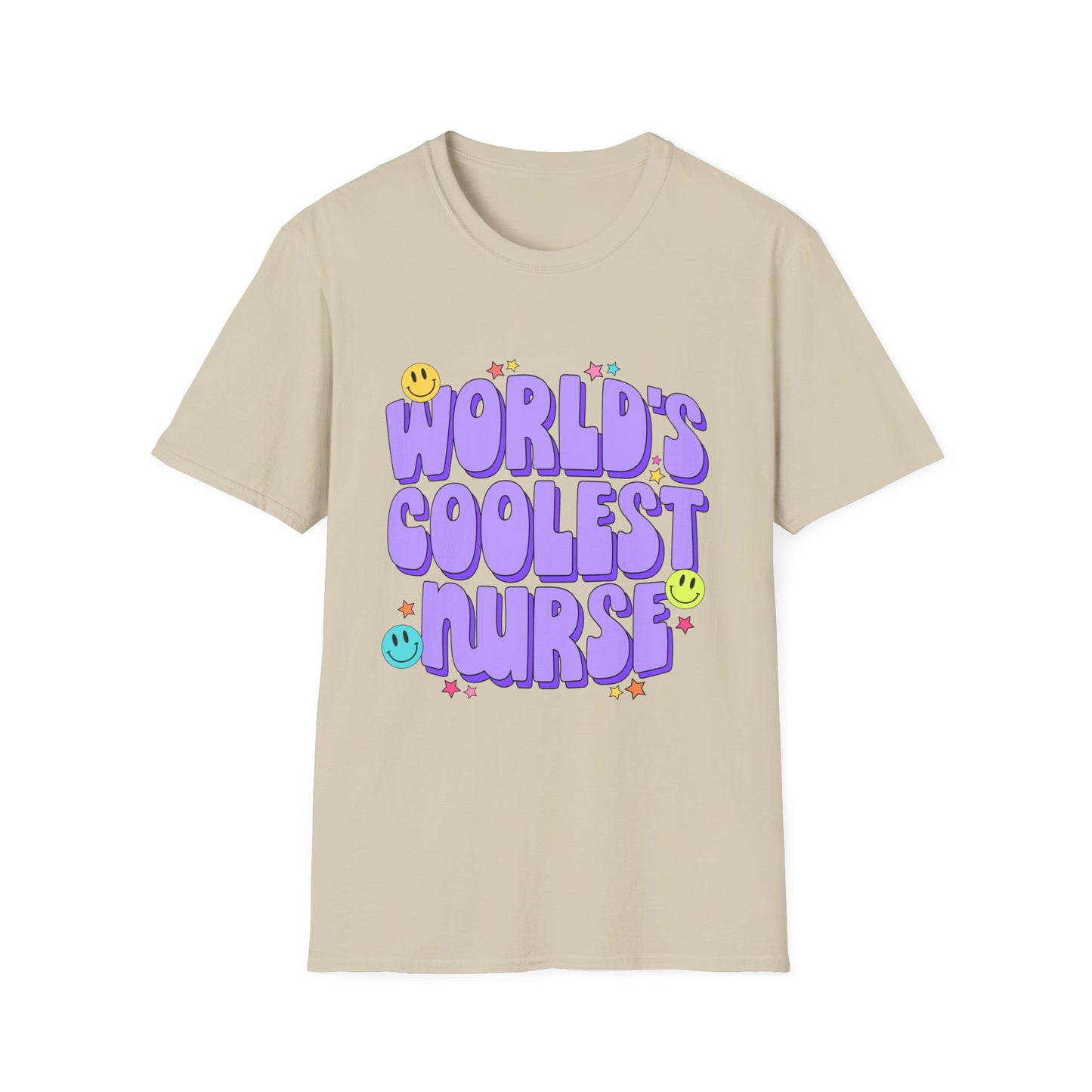 World's Coolest Nurse Unisex Softstyle T-Shirt - Fun & Comfy Gift for Nurses
