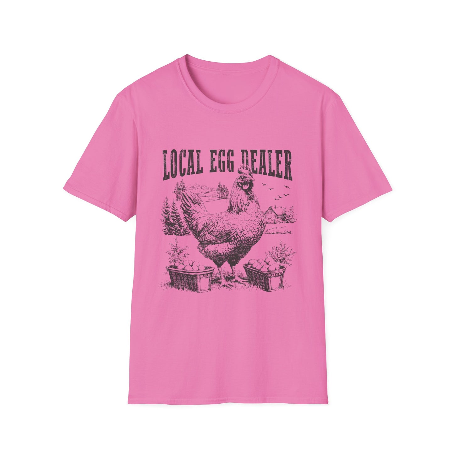 Local Egg Dealer T-Shirt — Vintage Chicken Farm Tee