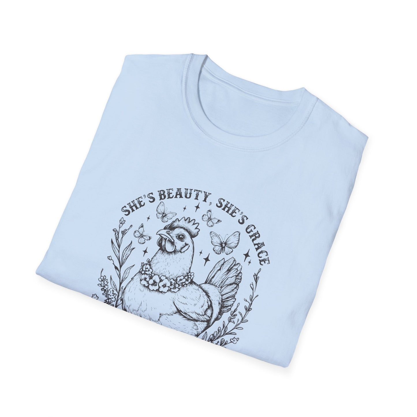 She'll Peck You In The Face Chicken T-Shirt – Funny Farmyard Hen Graphic Tee