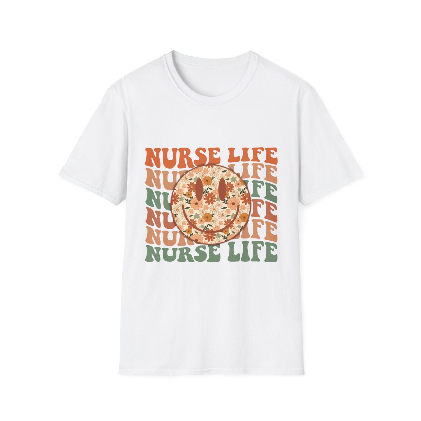 Nurse Life Floral Pizza T-Shirt