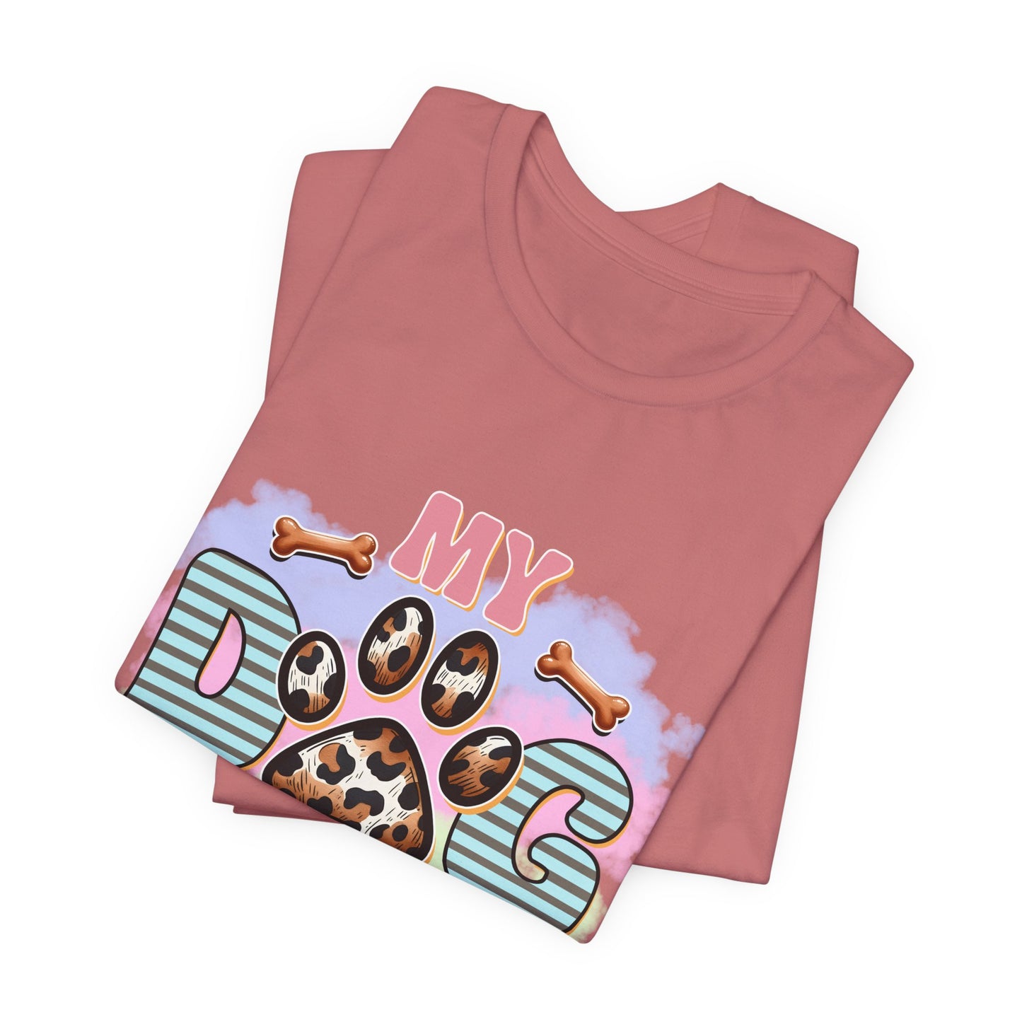 My Dog Thinks I’m Awesome T-Shirt — Cute Paw Print Dog Lover Tee