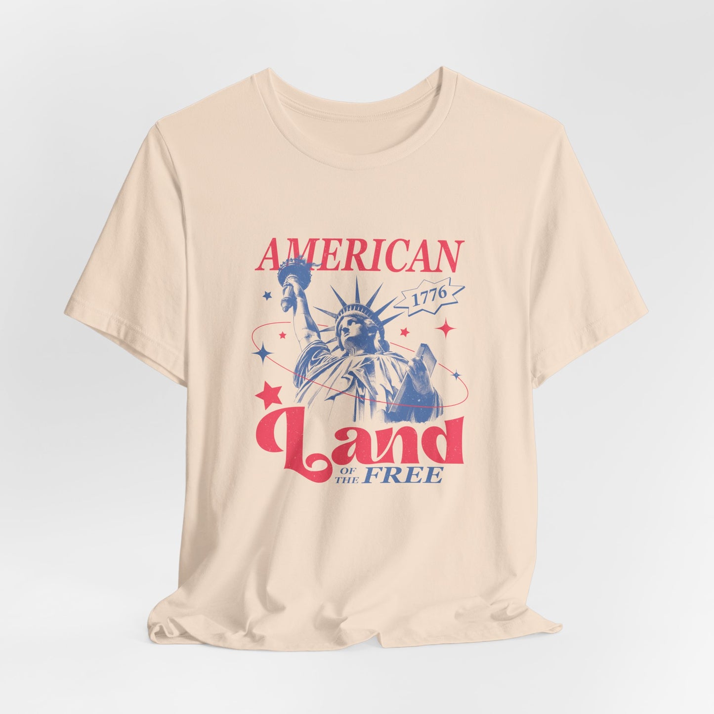 Liberty 'Land of the Free' T‑Shirt — Statue of Liberty Patriotic 1776 Tee