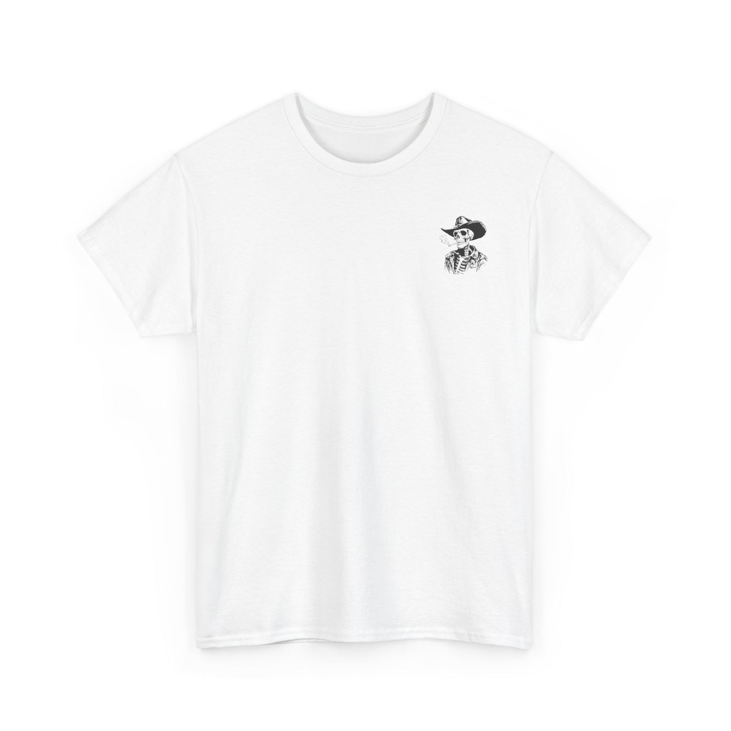 Skeleton Cowboy T-Shirt — Western Skull Graphic Tee