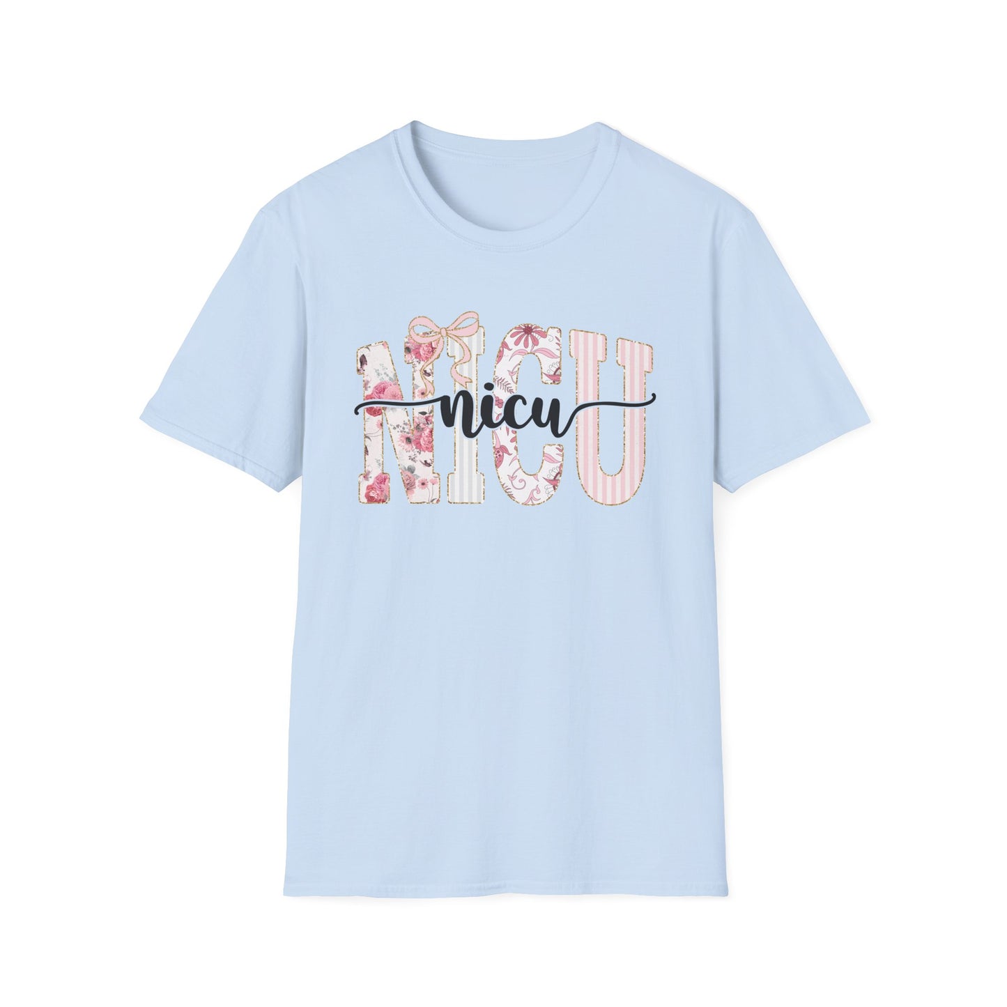 NICU Floral T-Shirt — Support Nurse/Parent Newborn ICU Shirt