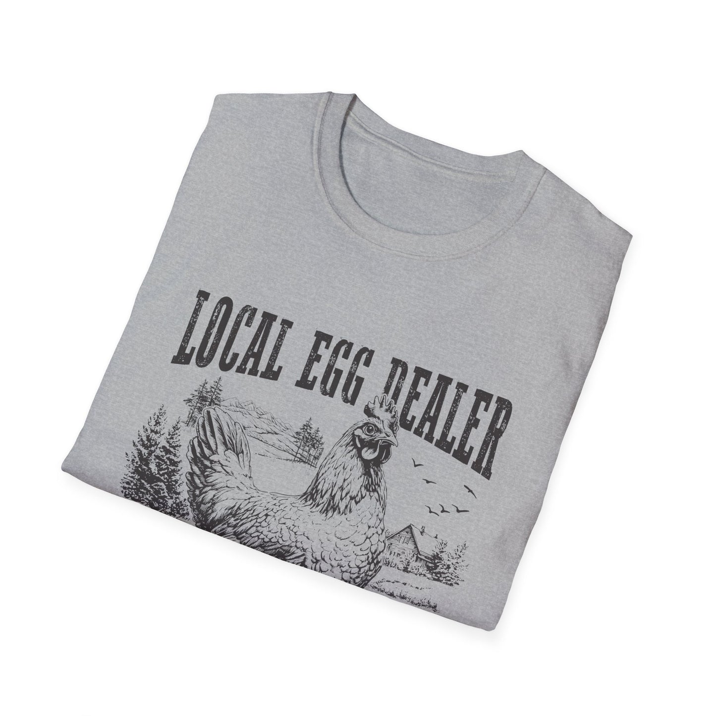 Local Egg Dealer T-Shirt — Vintage Chicken Farm Tee