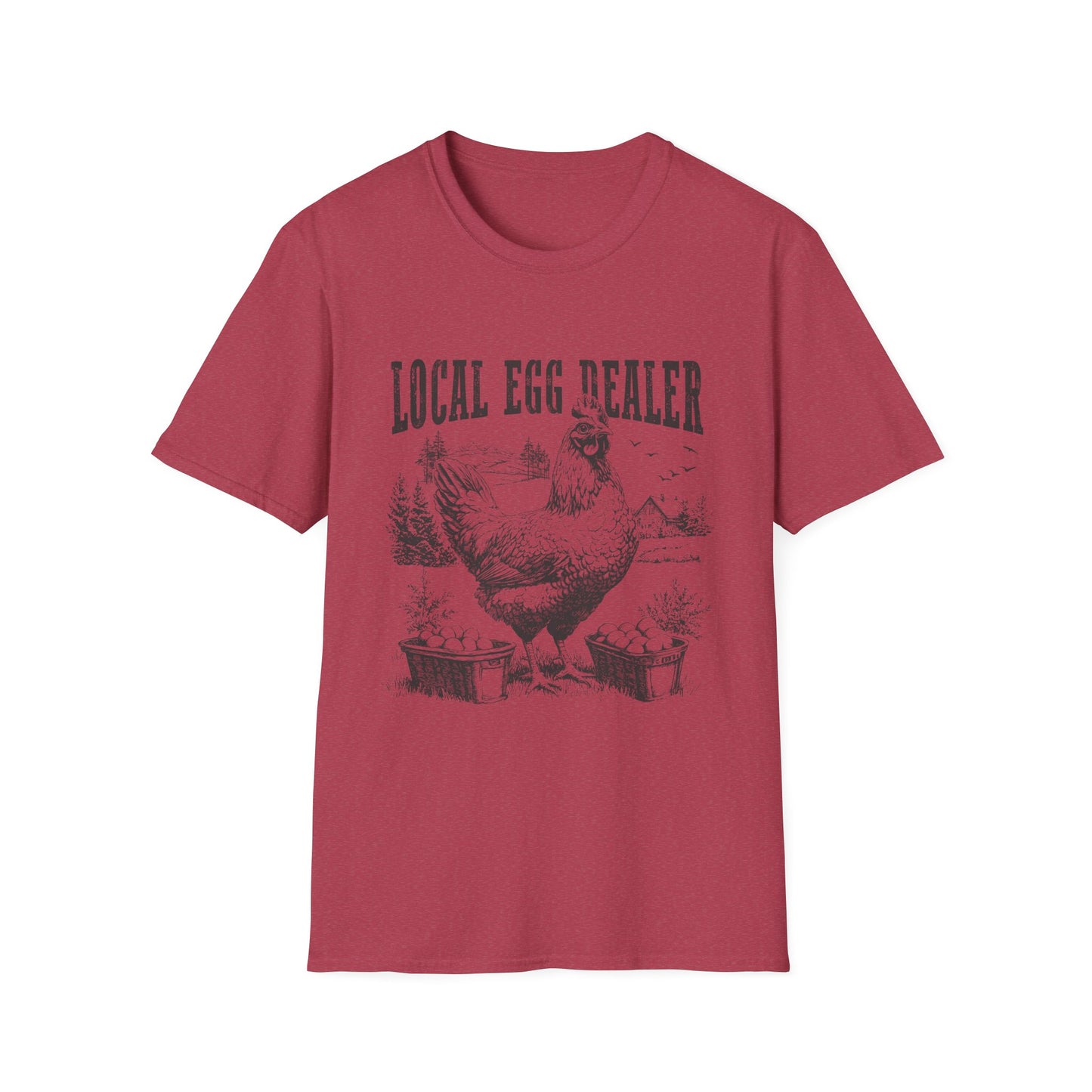 Local Egg Dealer T-Shirt — Vintage Chicken Farm Tee