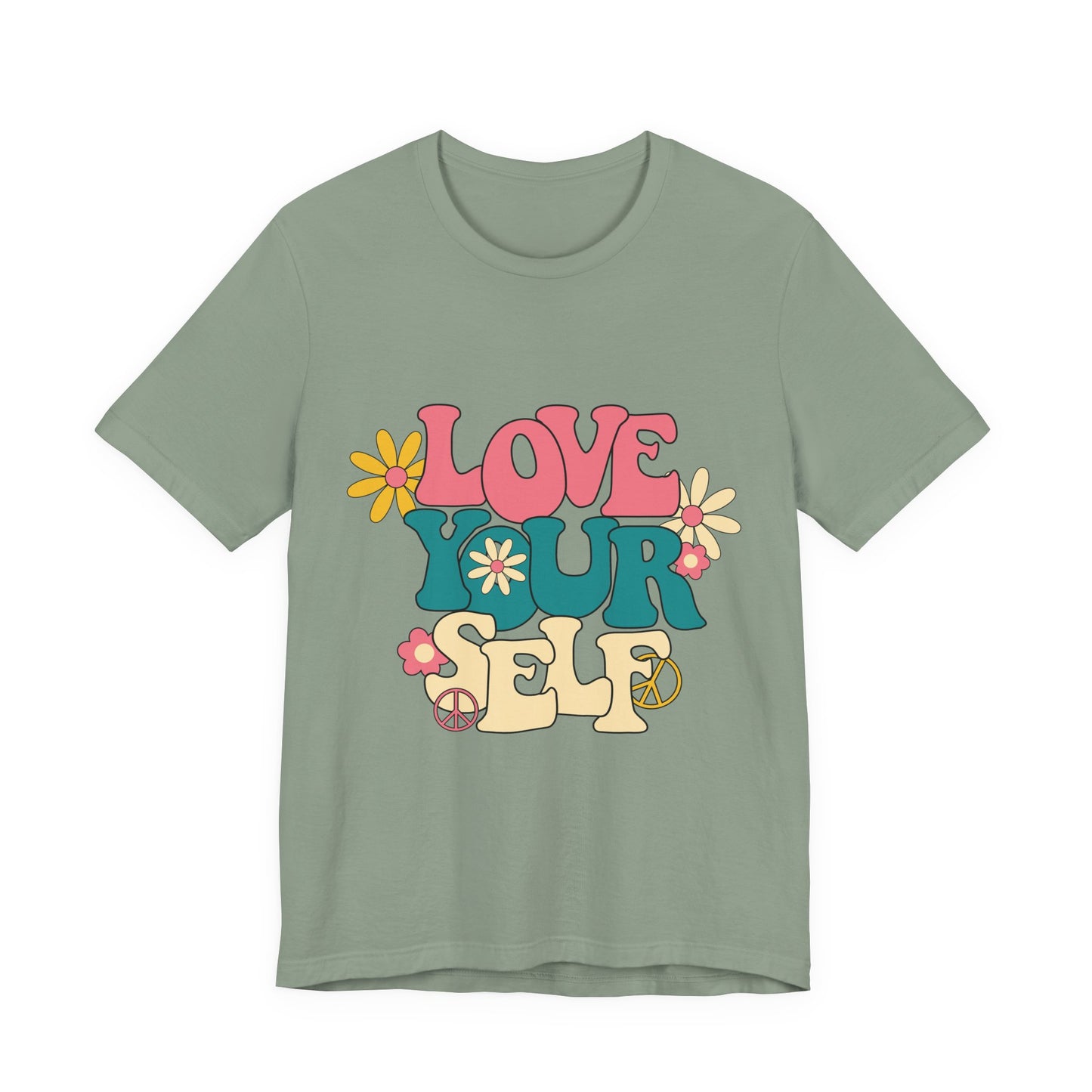 Love Your Self Retro Floral Tee