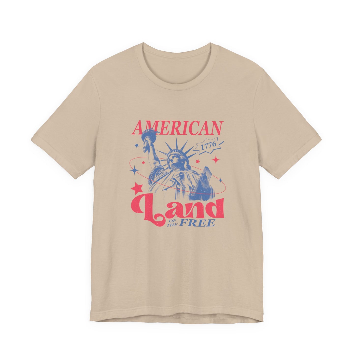 Liberty 'Land of the Free' T‑Shirt — Statue of Liberty Patriotic 1776 Tee