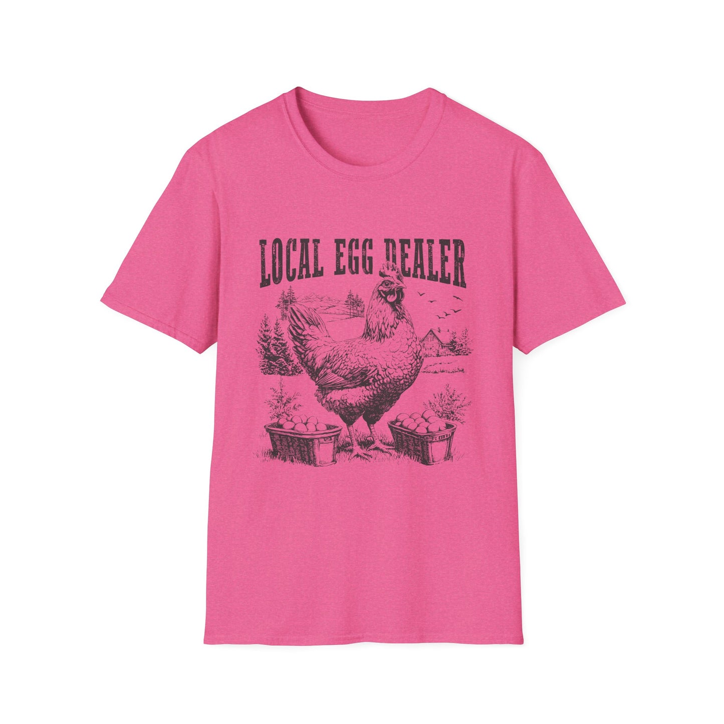 Local Egg Dealer T-Shirt — Vintage Chicken Farm Tee