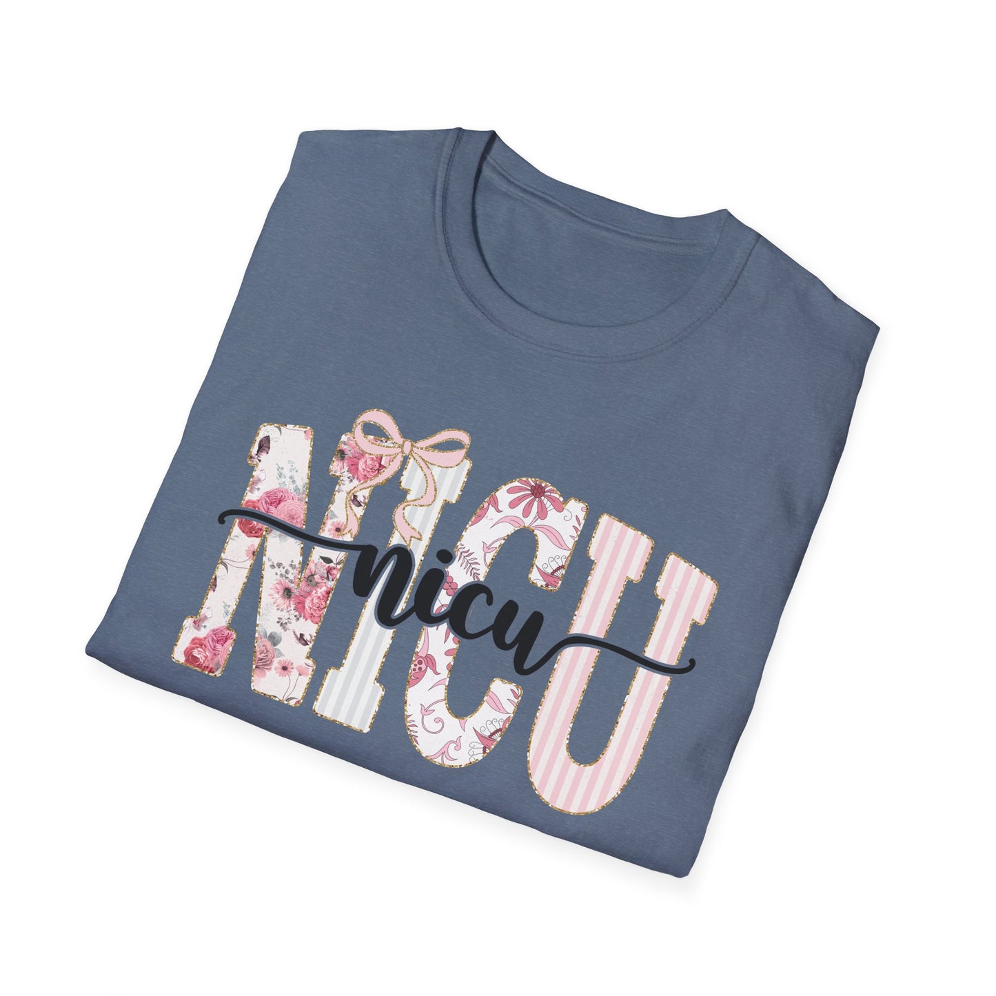 NICU Floral T-Shirt — Support Nurse/Parent Newborn ICU Shirt