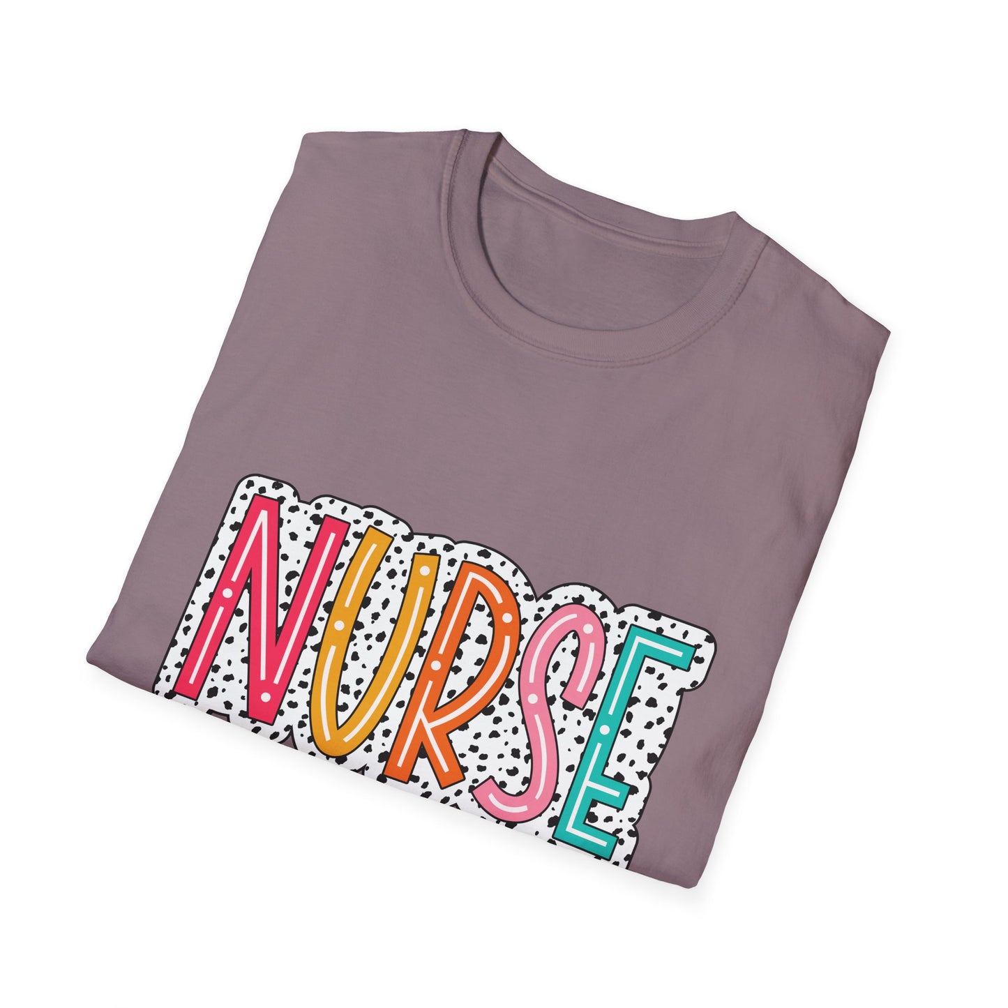Nurse Colorblock Graphic T-Shirt — Fun Retro Medical Appreciation Tee