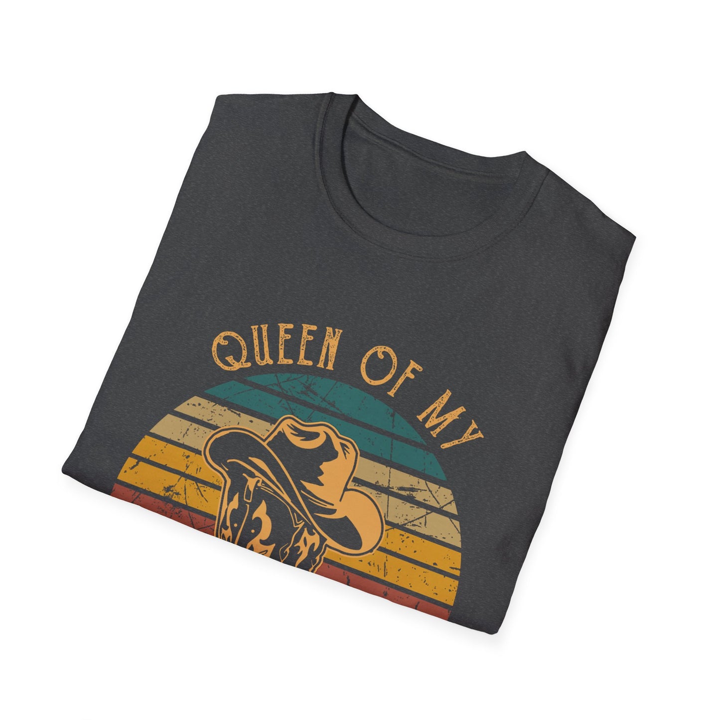 Queen of My Double Wide Trailer T-Shirt — Retro Cowgirl Graphic Tee
