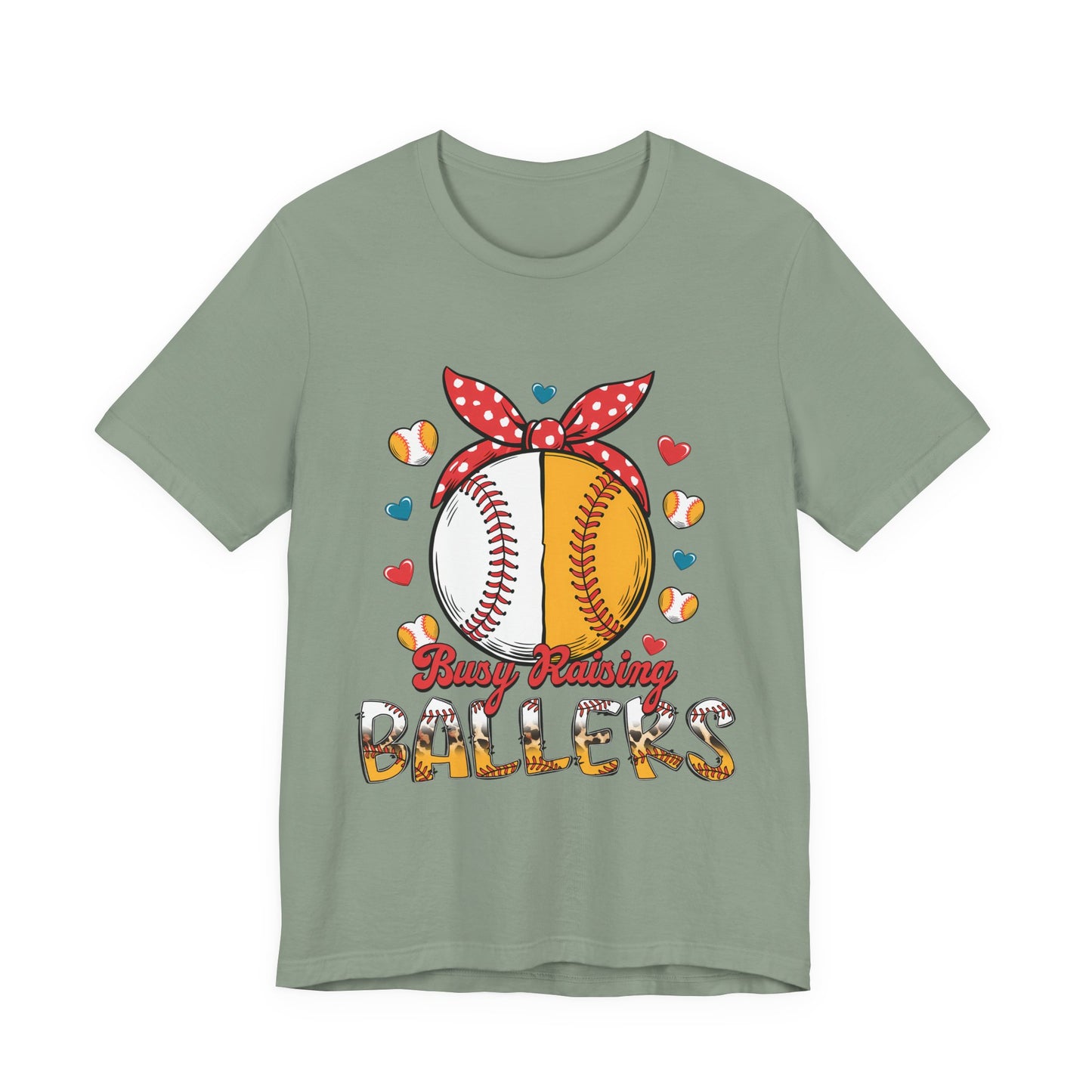 Busy Raising Ballers Baseball Tee