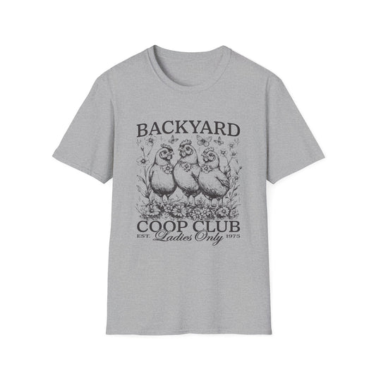 Backyard Coop Club T-Shirt — 'Ladies Only' Vintage Chicken Farm Tee