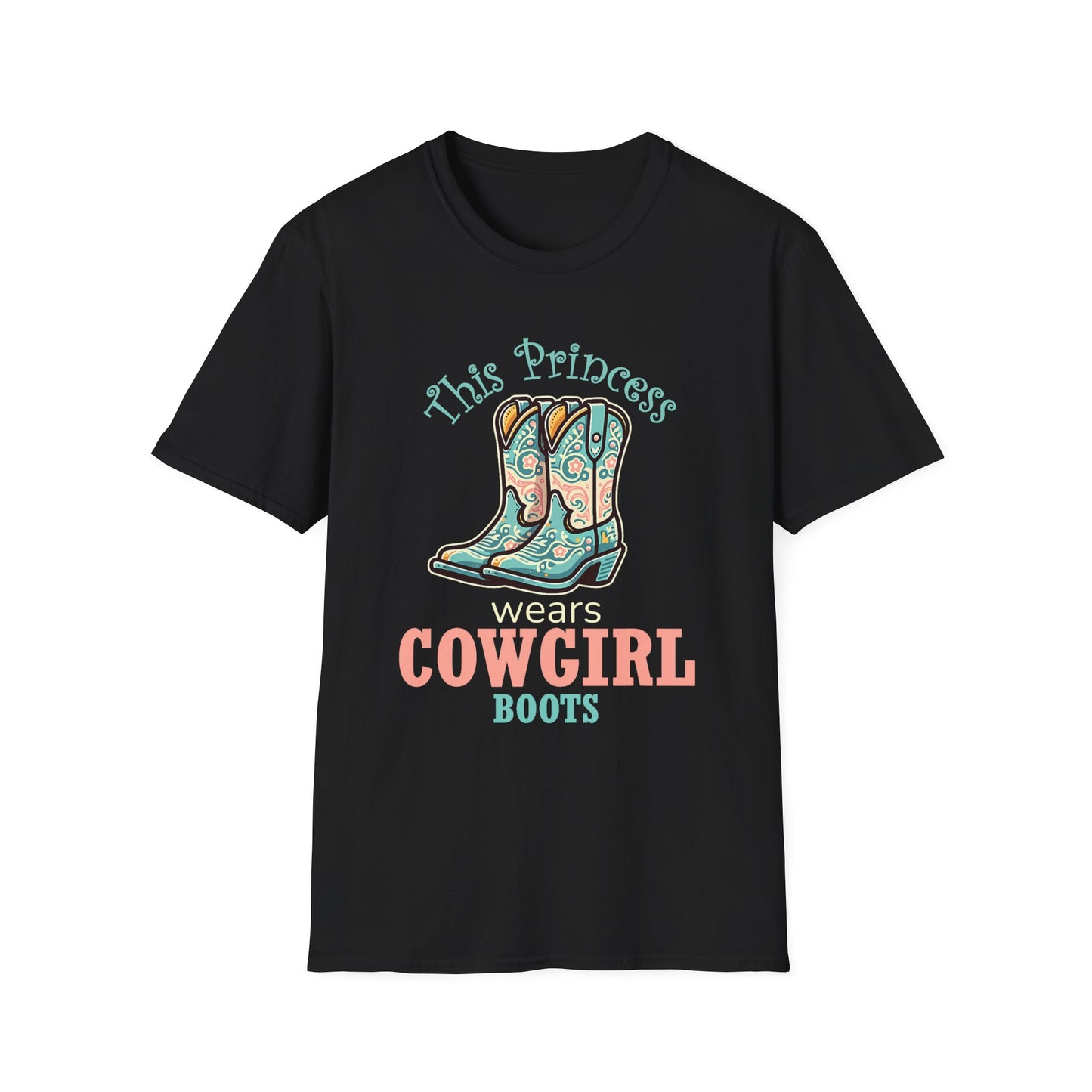Cowgirl Boots T-Shirt — "This Princess" Western Graphic Tee