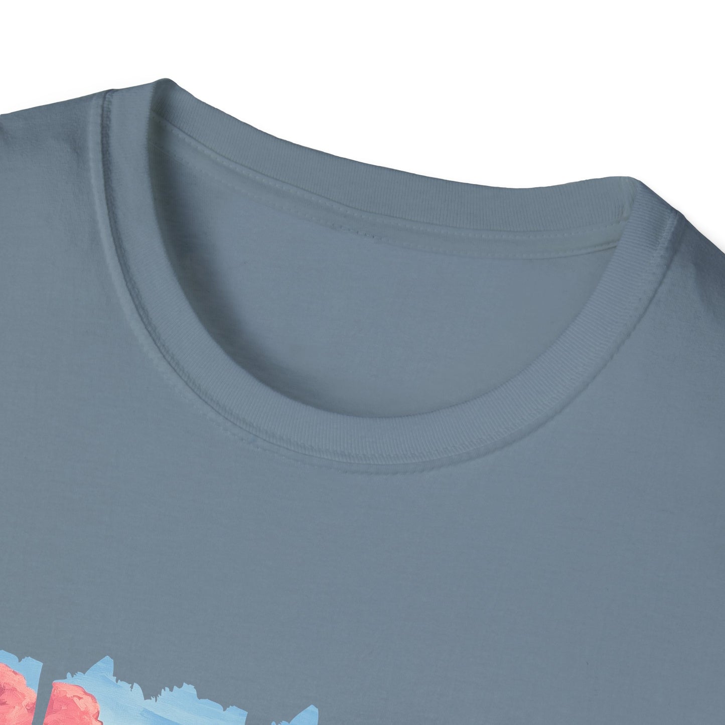 Scenic Mountain Sunset T-Shirt — Wildflower Valley Landscape Tee