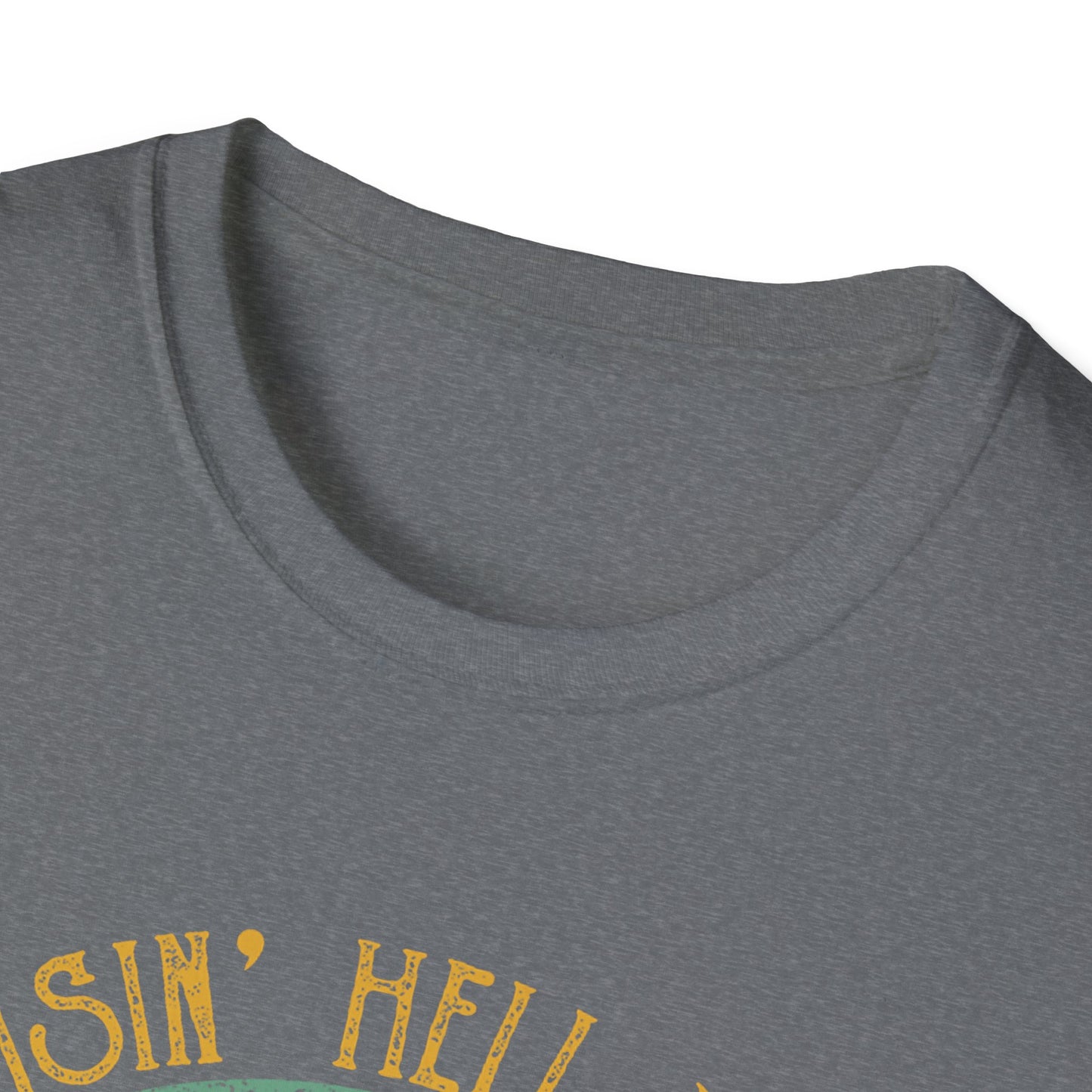 T-Shirt — Raisin' Hell With The Hippies And The Cowboys Vintage Skull Graphic