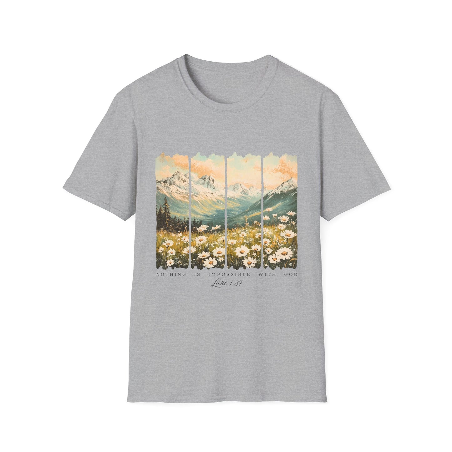 Mountain Meadow Vintage Graphic T-Shirt — Live Wild Scenic Nature Tee