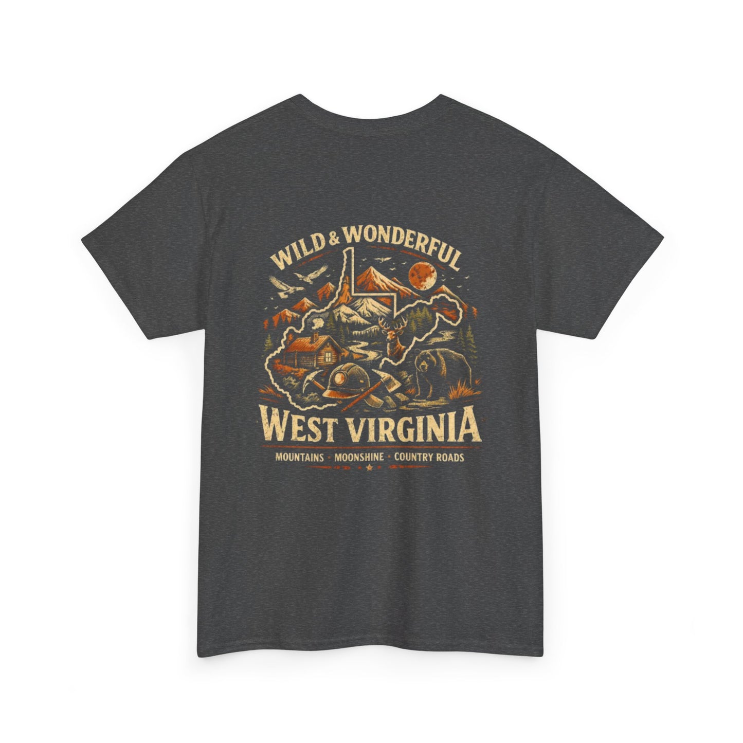 West Virginia Tee - "Wild & Wonderful" Scenic Mountains & Outdoors Shirt