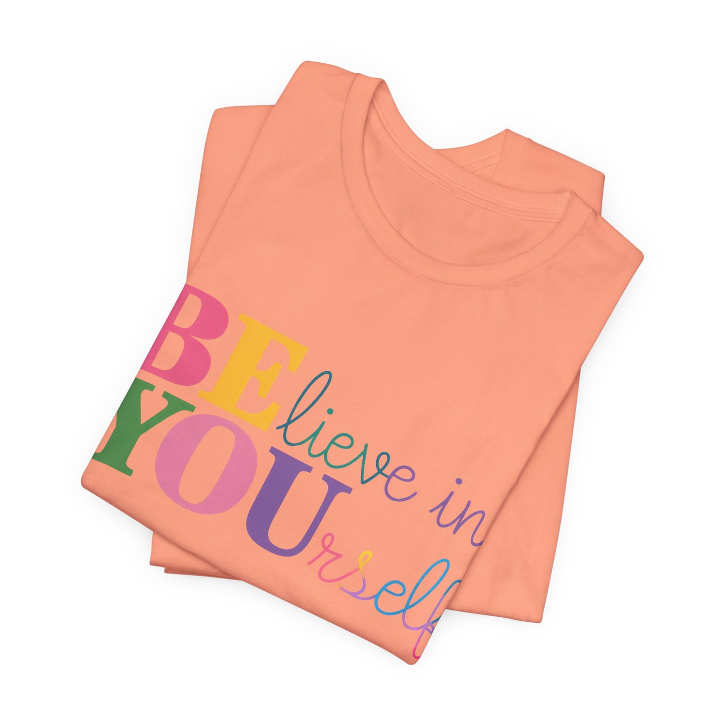 Believe in Yourself Colorblock Tee